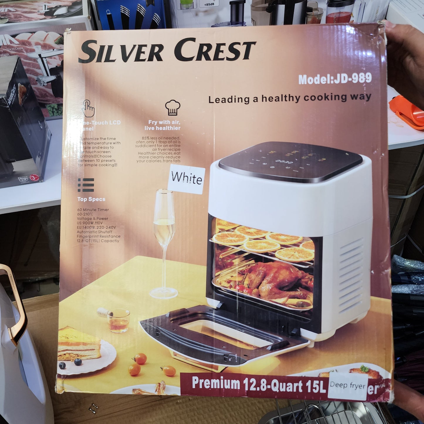 German Lot Imported Silver Crest 15L Air Fryer