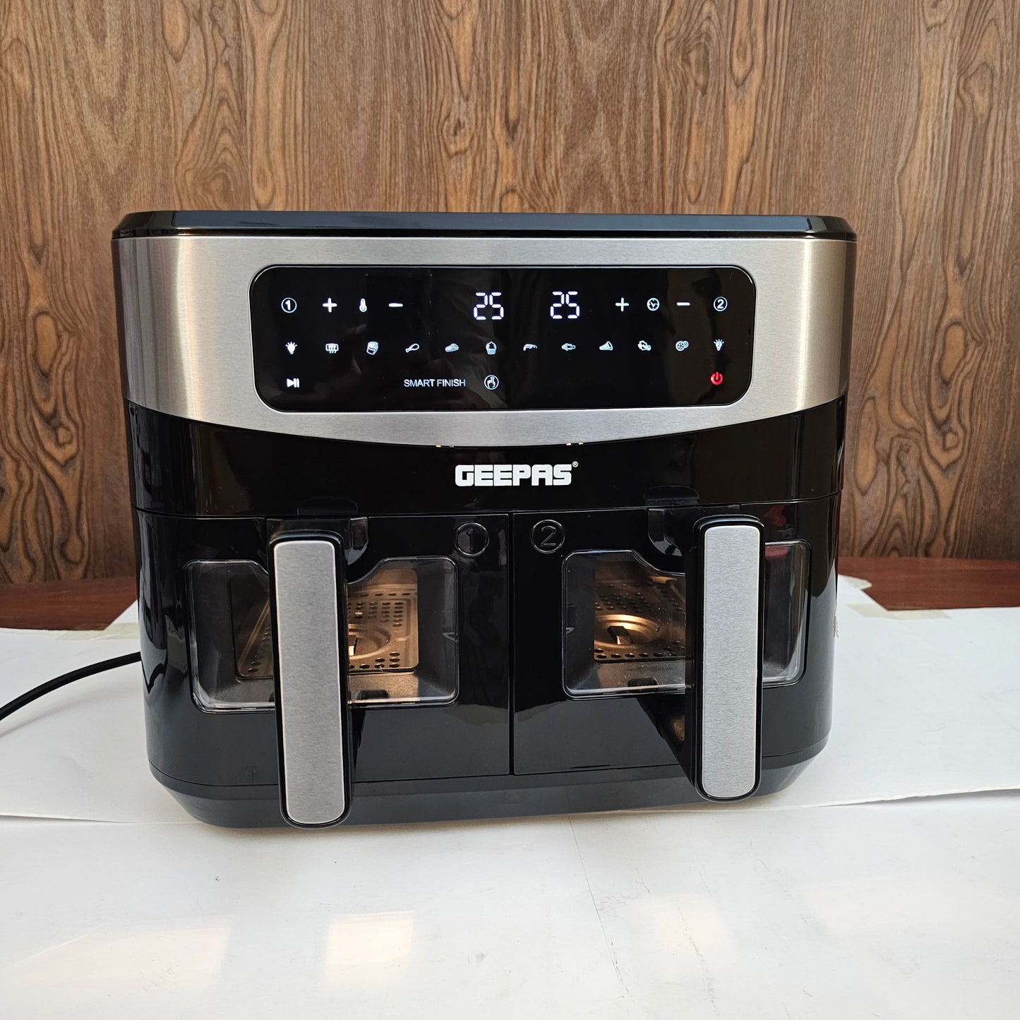 Geepas 9L Dual Basket Digital Air Fryer