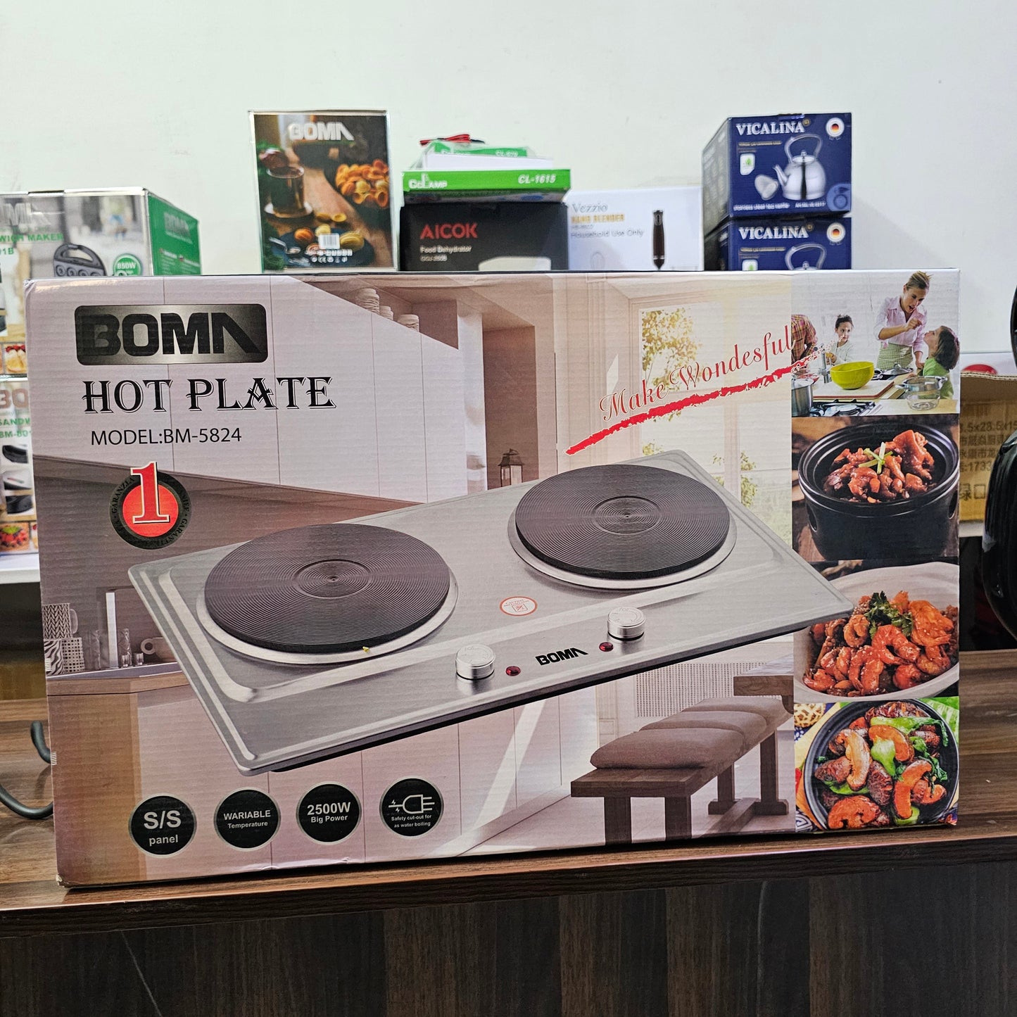 German Lot Imported Boma Double Burner Hot Plate