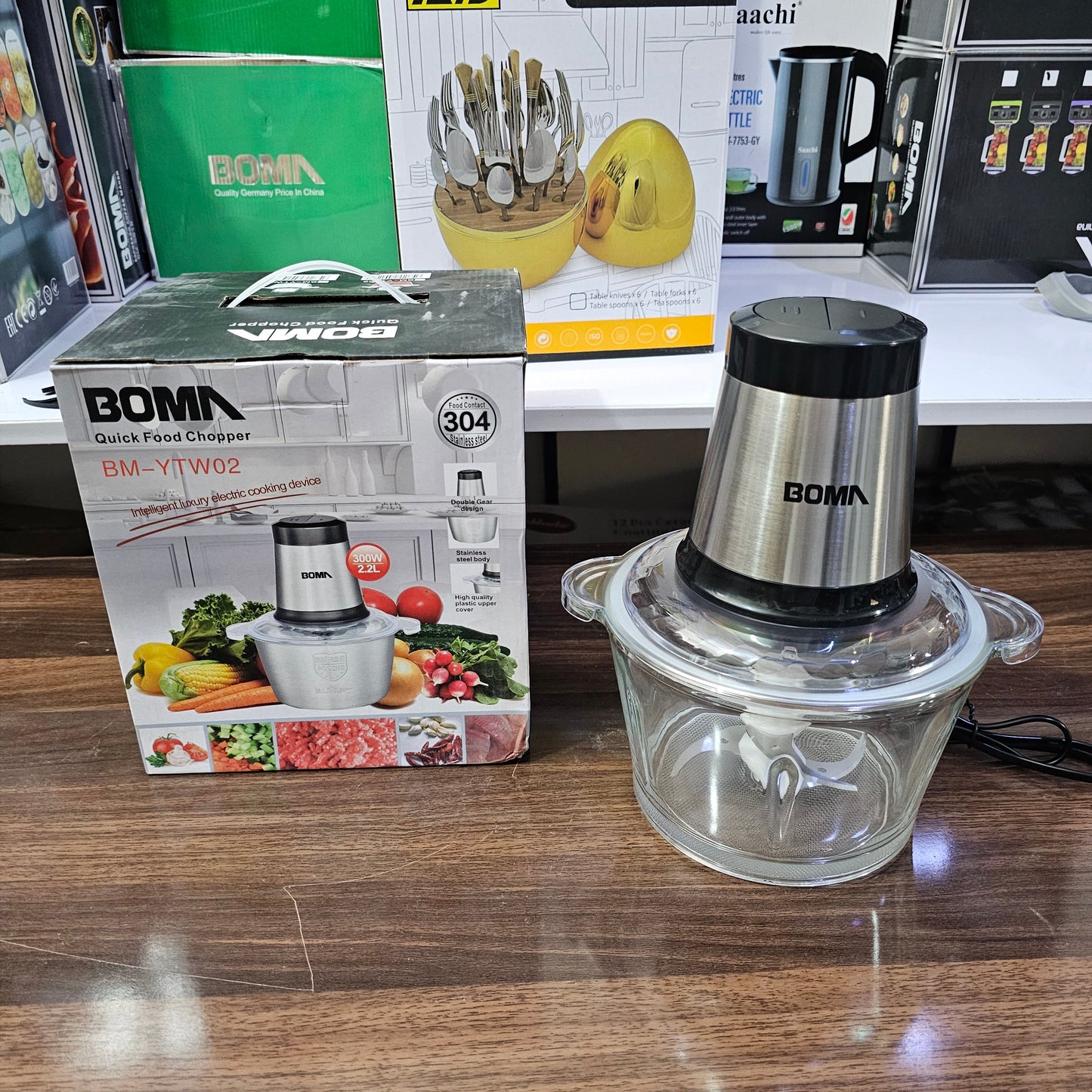 German Lot Imported Boma 2.2L Quick Food Chopper