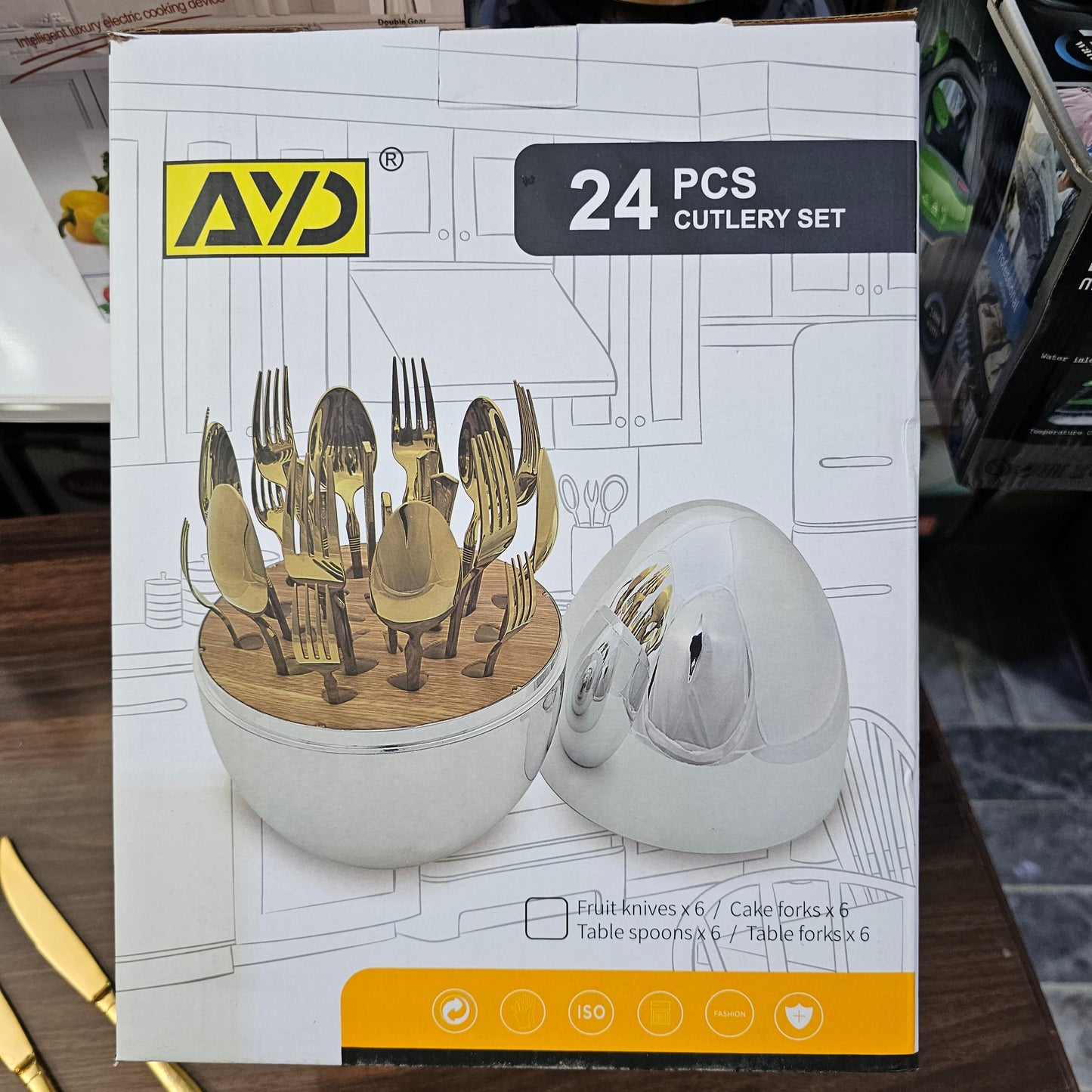 Lot Imported AYD 24 Piece Cutlery Set