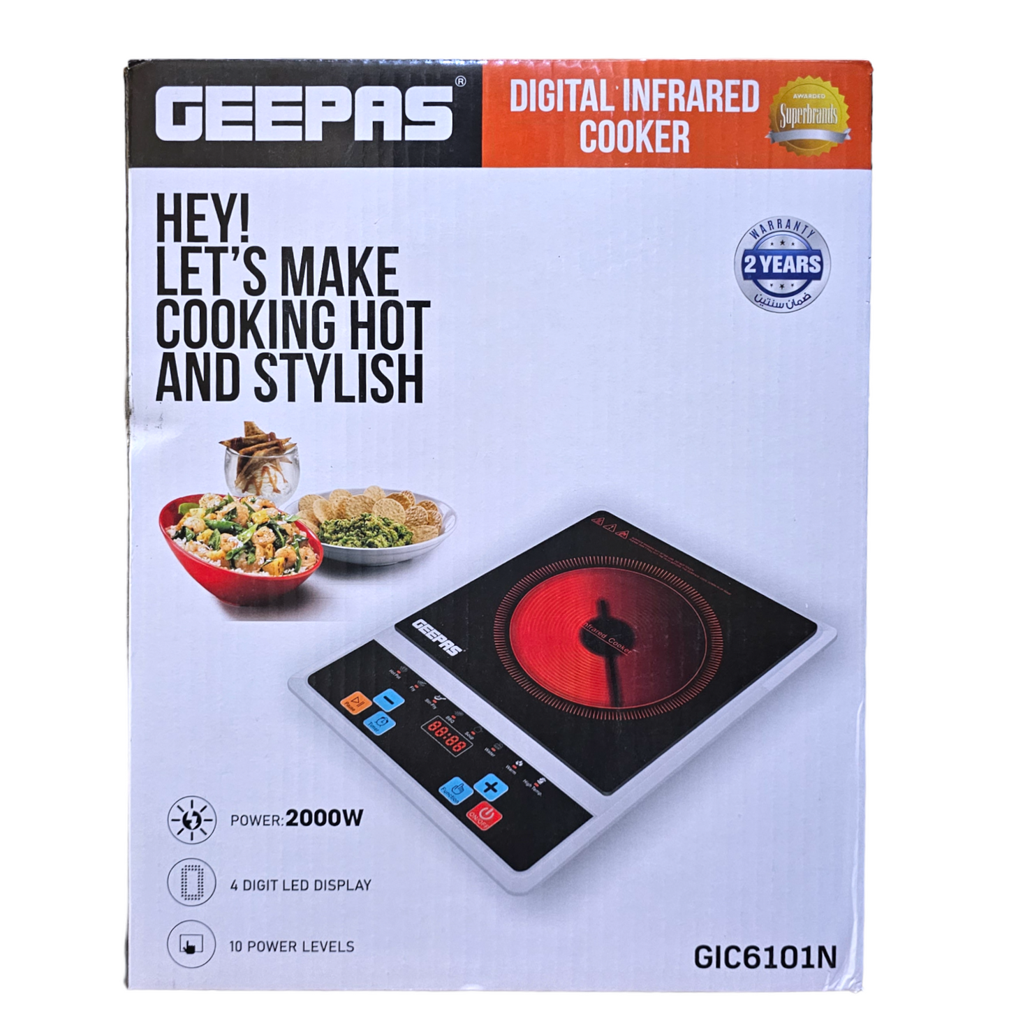 GeepasDigital Infrared Cooker GIC6101N