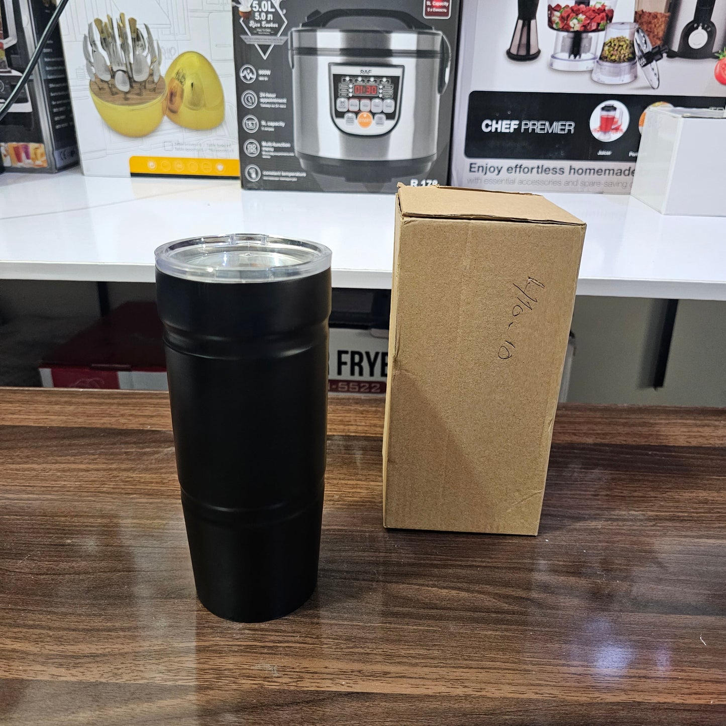 Lot Imported Black & Orange 700ml Tumbler