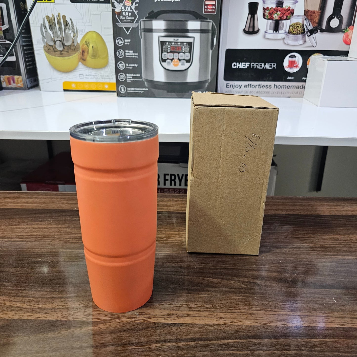 Lot Imported Black & Orange 700ml Tumbler