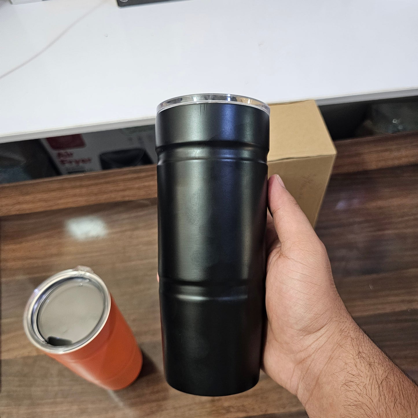 Lot Imported Black & Orange 700ml Tumbler