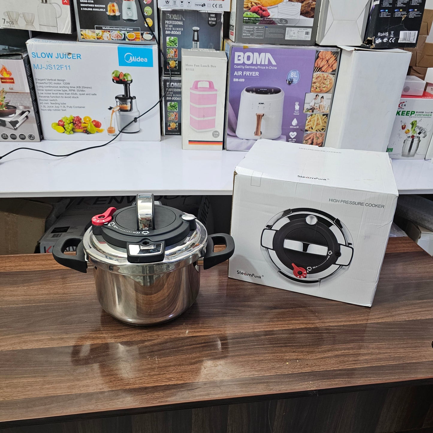 Lot Imported 6L Stainless Steel Pressure Cooker