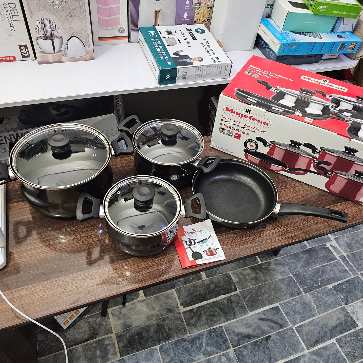 German Lot Imported Megafesa 4 Piece Cookware Set