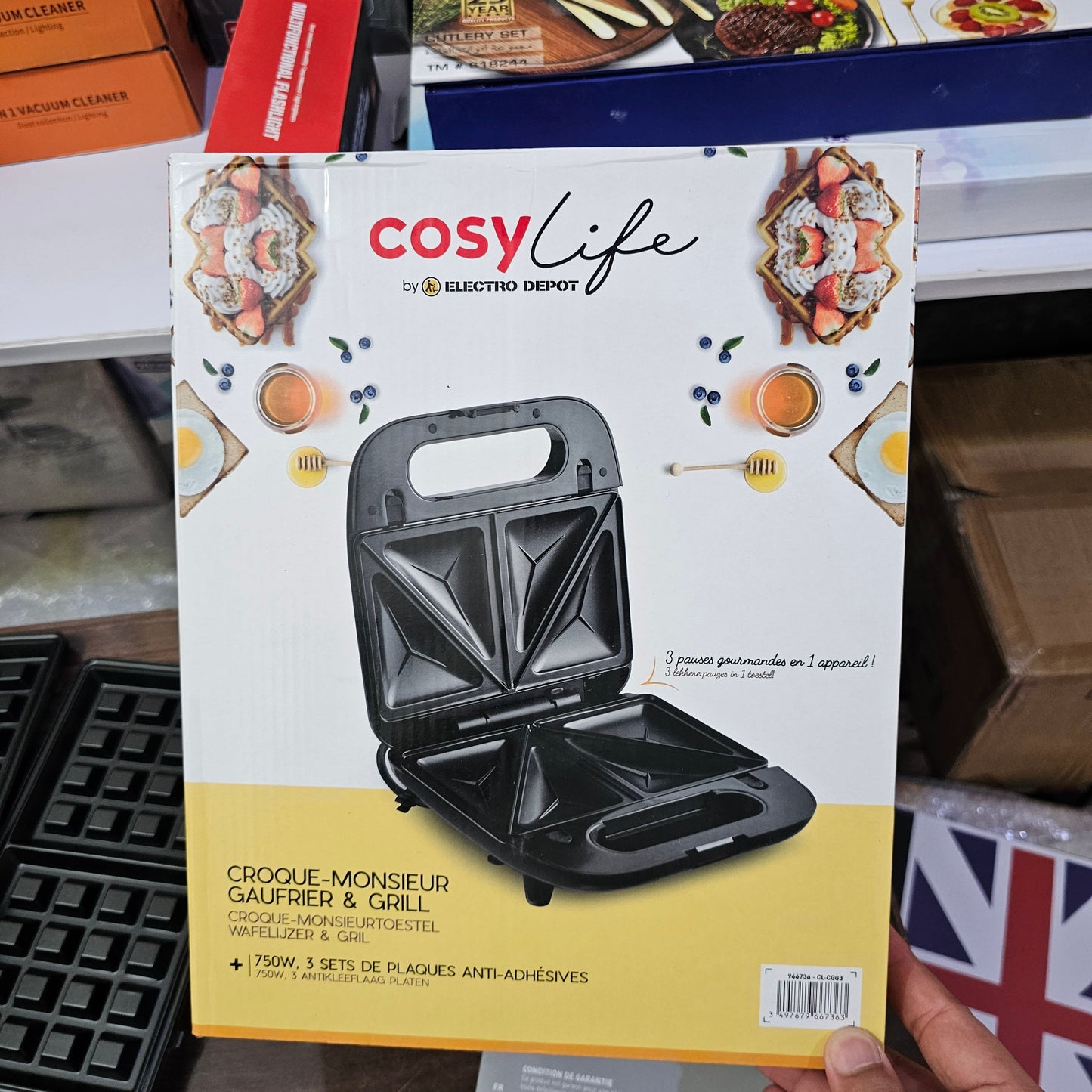 Lot Imported Cosy Life 3-in-1 Sandwich Maker