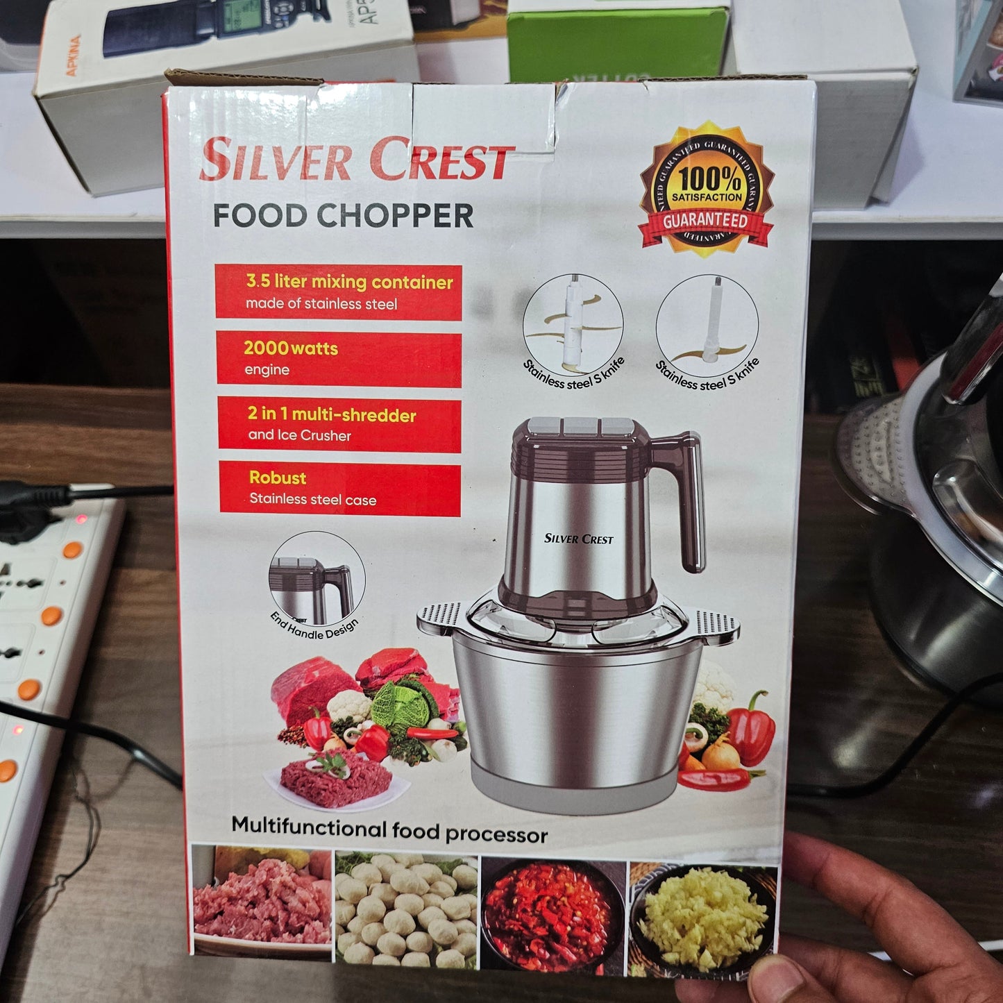 German Lot Imported Silver Crest 3.5L Food Chopper