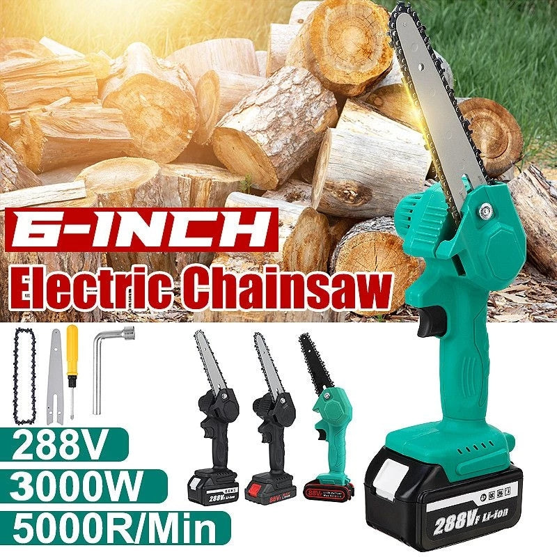 6-Inches Electric Chain Saw - Lot Imported - Box Included