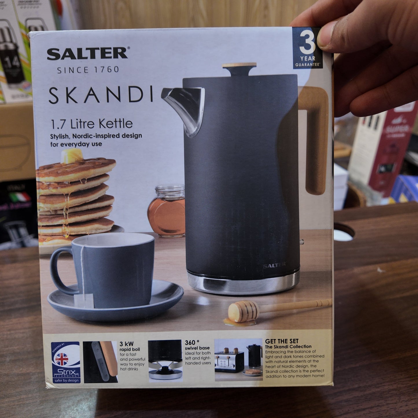 UK Lot Imported Salter 1.7L Electric Kettle