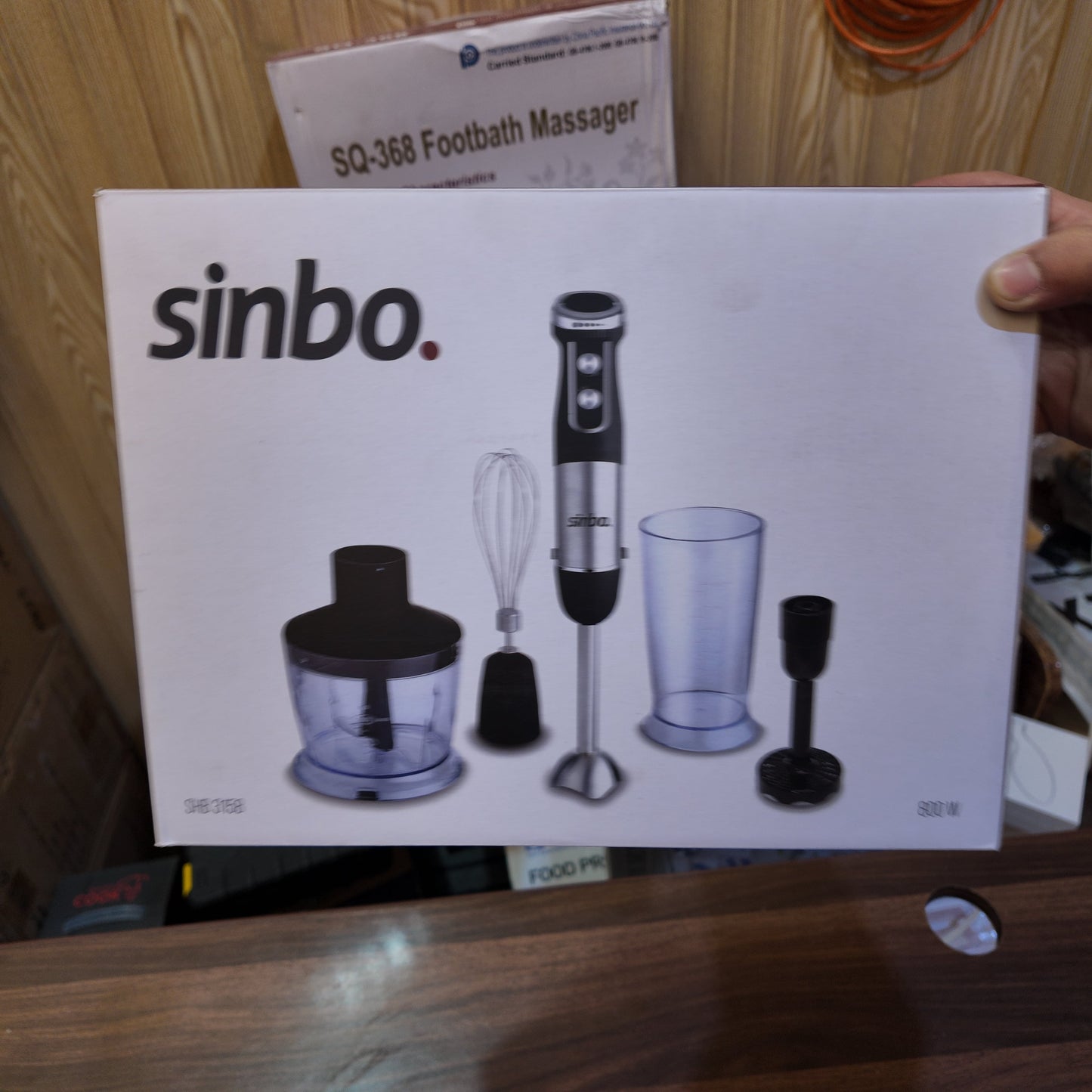 Lot Imported Sinbo 4-in-1 Hand Blender & Chopper Set