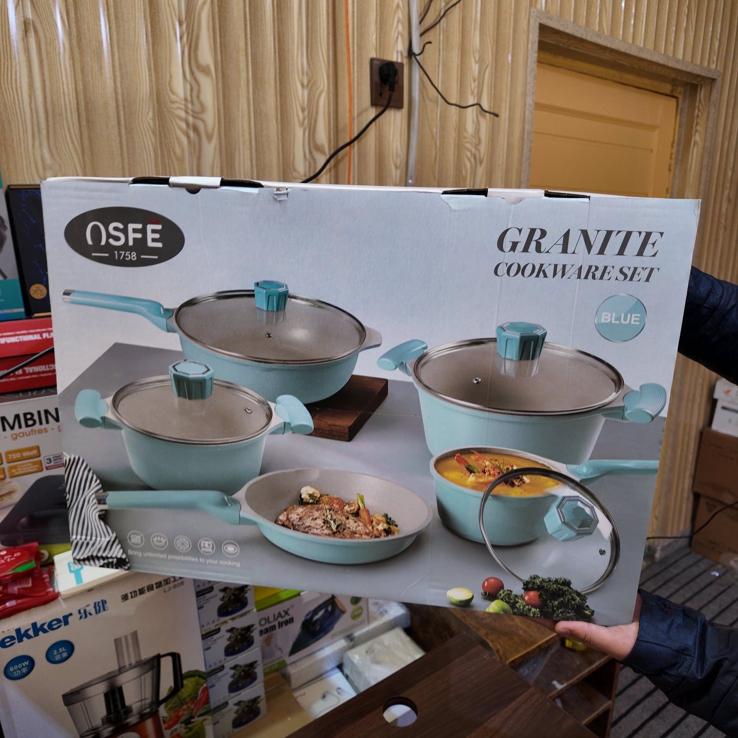 Amazon Lot Imported ASFE 10-in-1 Cookware Set