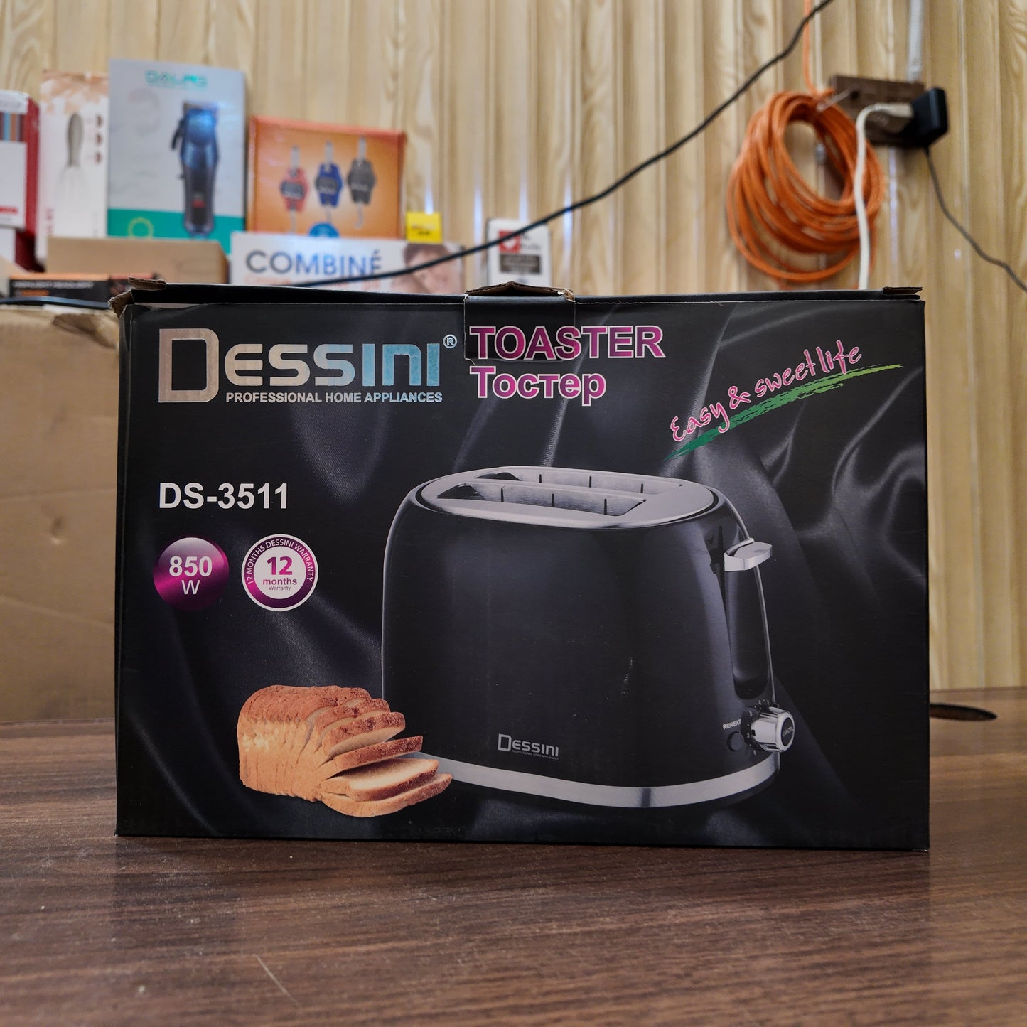 Italy Lot Imported Dessini Bread Toaster