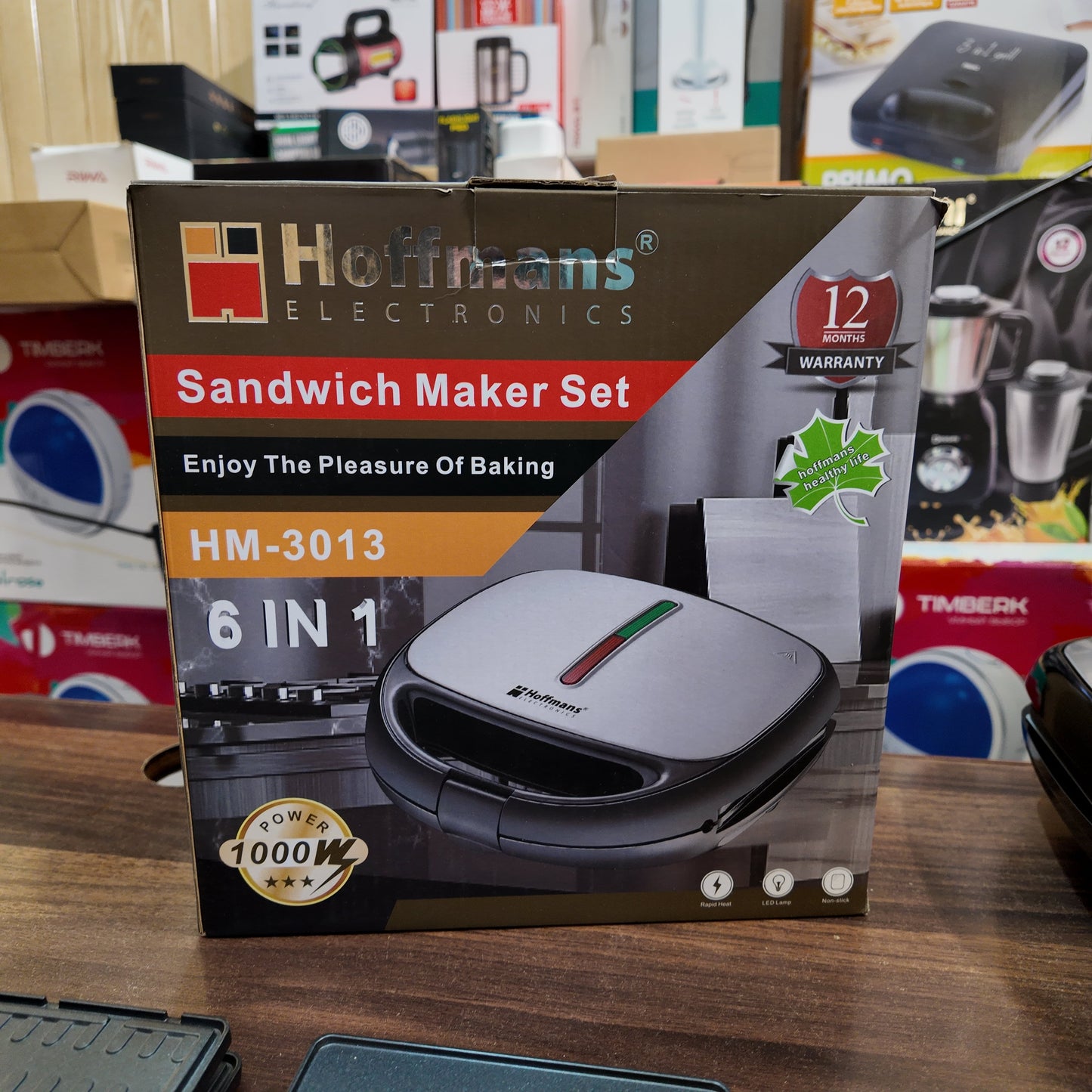 German Lot Imported Hoffmans 6-in-1 Sandwich Maker