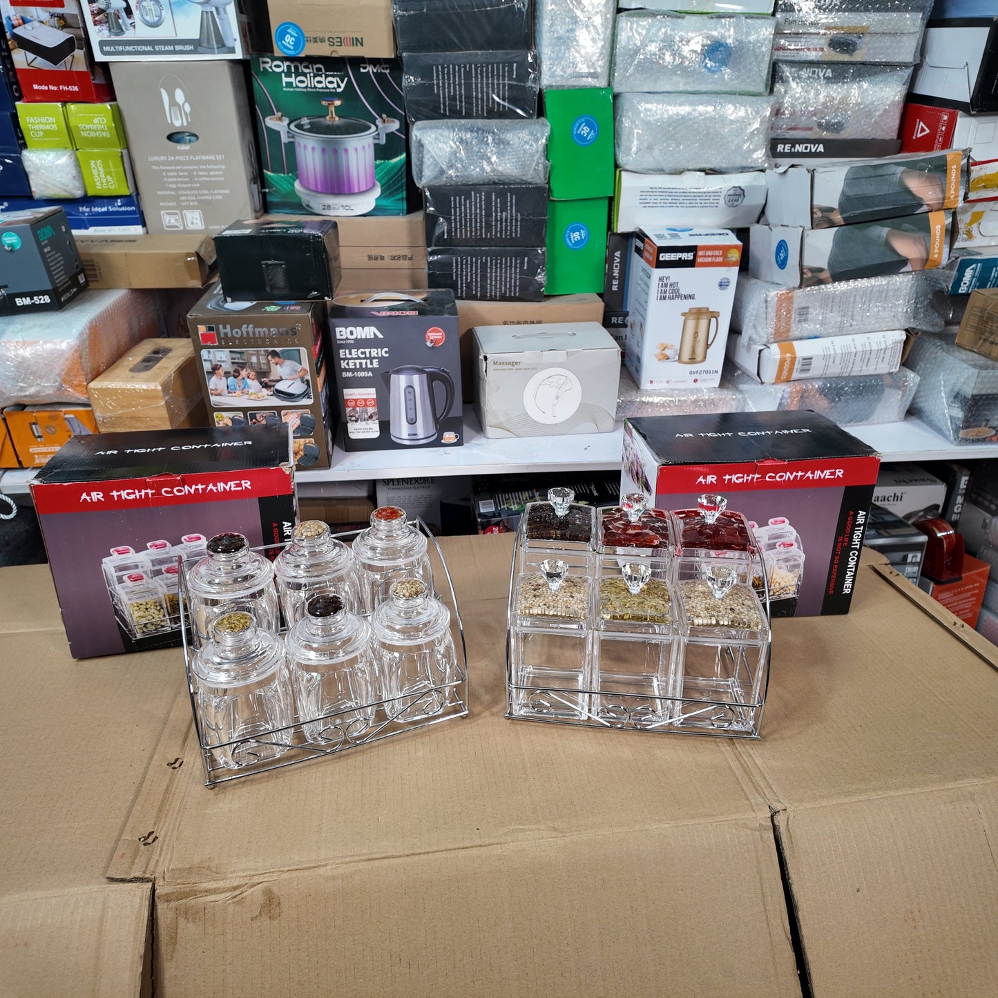 Lot Imported Acrylic Spice Jars