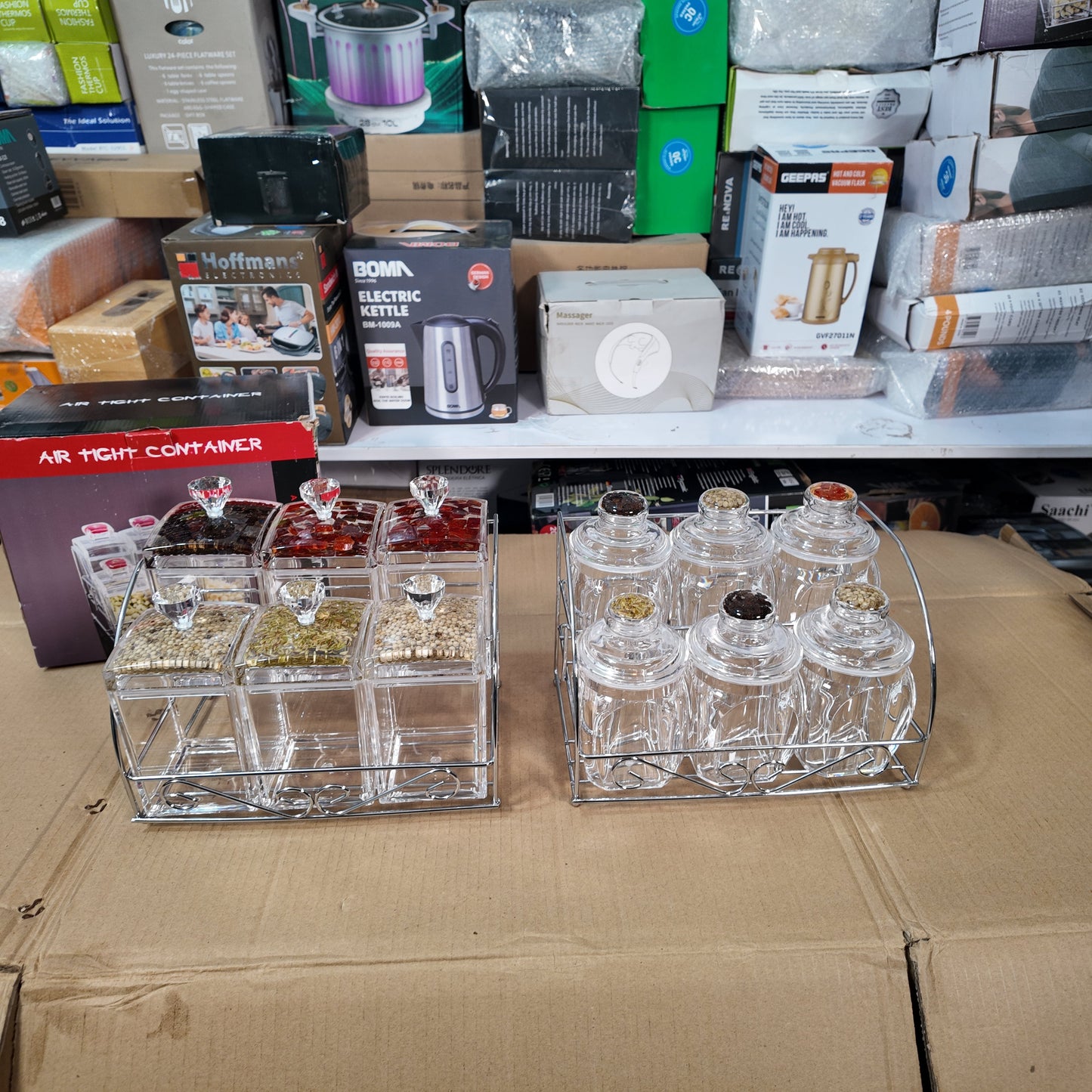 Lot Imported Acrylic Spice Jars