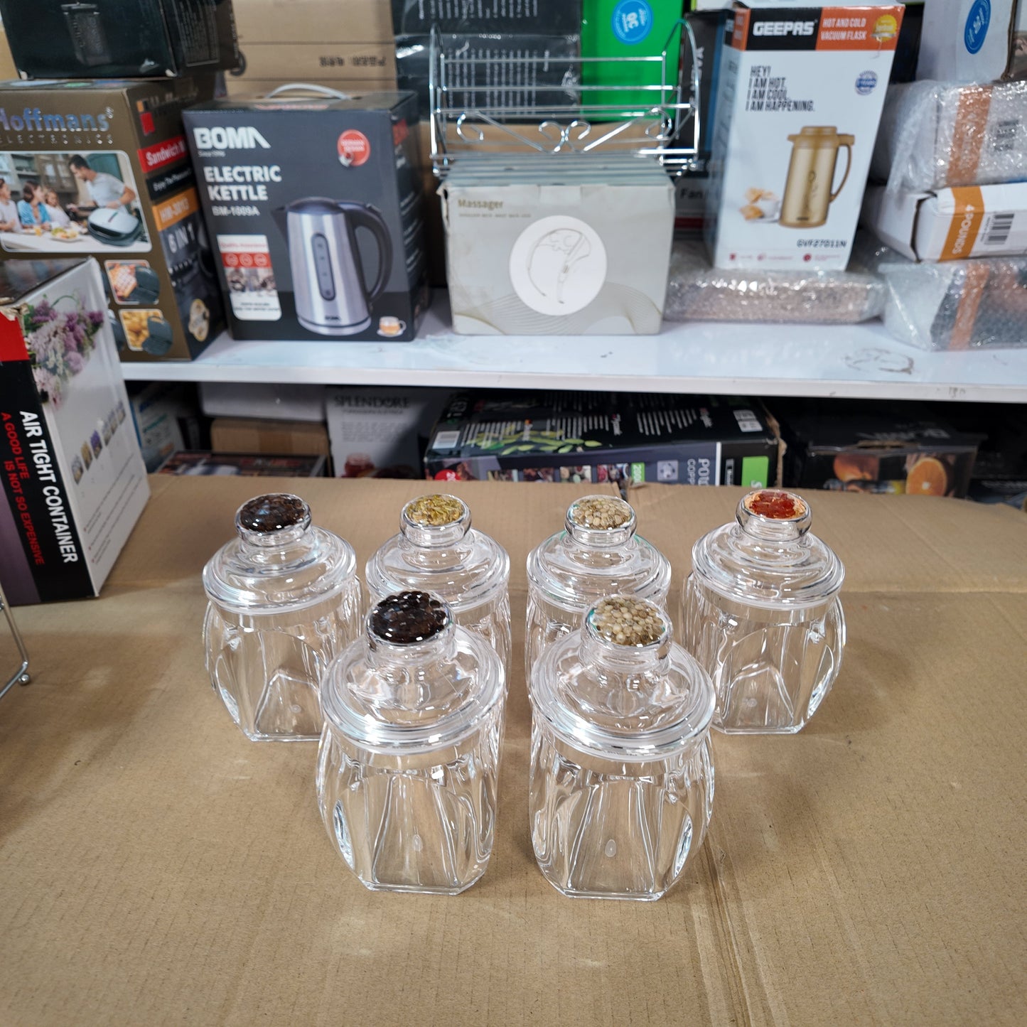 Lot Imported Acrylic Spice Jars