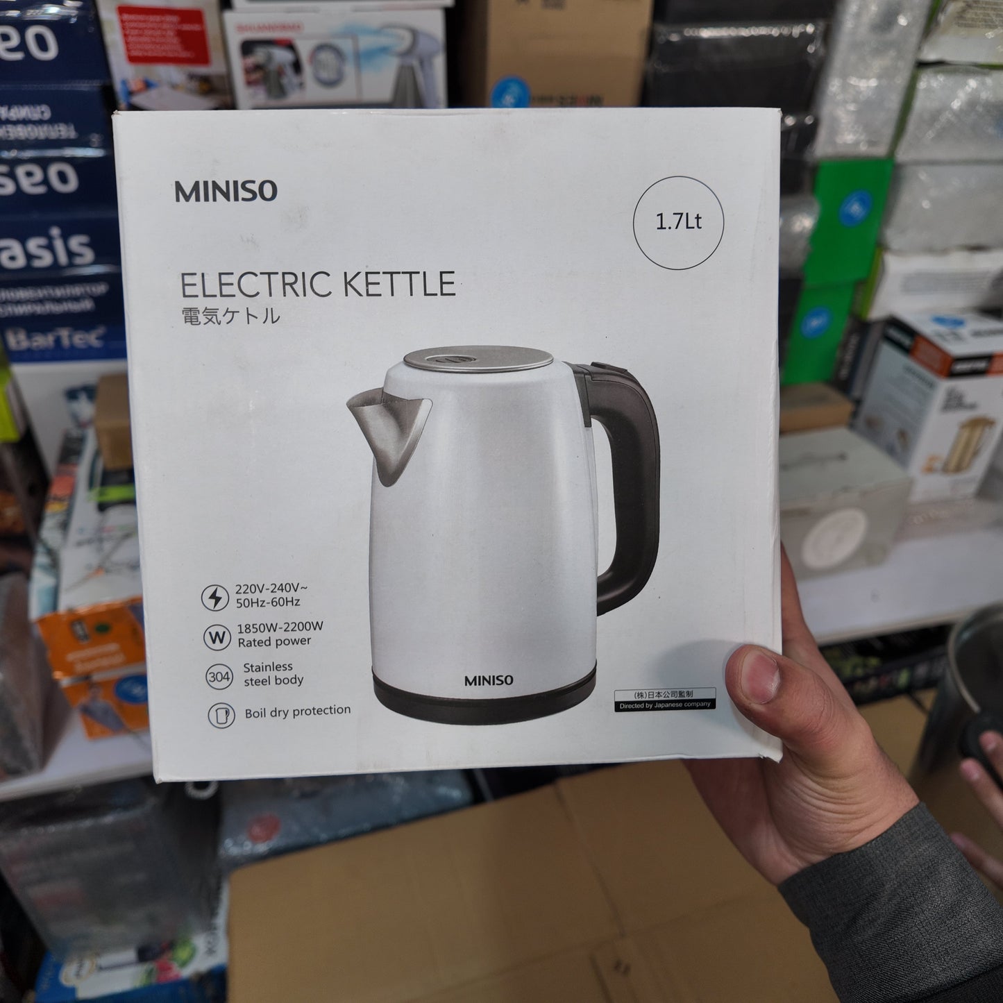 Japan Lot Imported Miniso 1.7L Electric Kettle