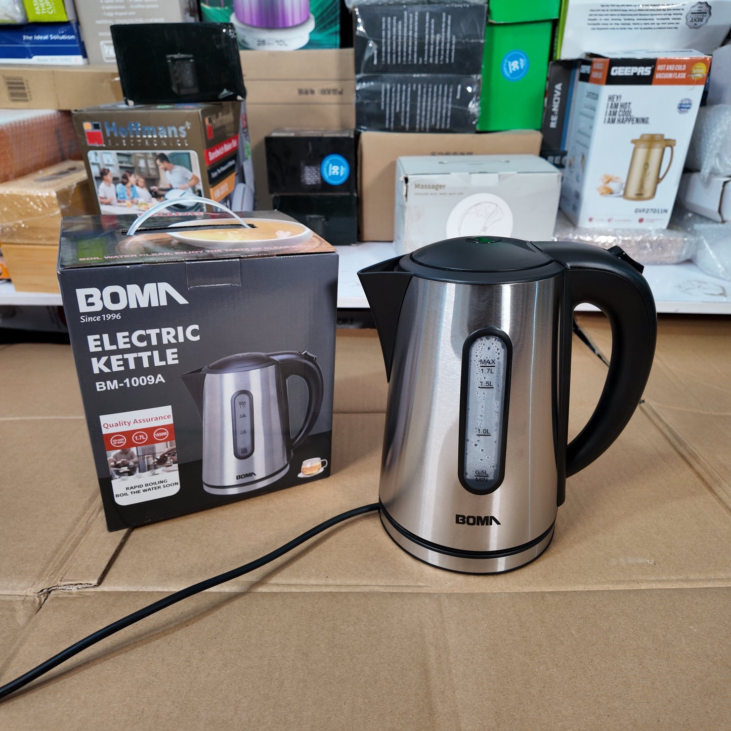 German Lot Imported Boma 1.7L Electric Kettle BM-1009A