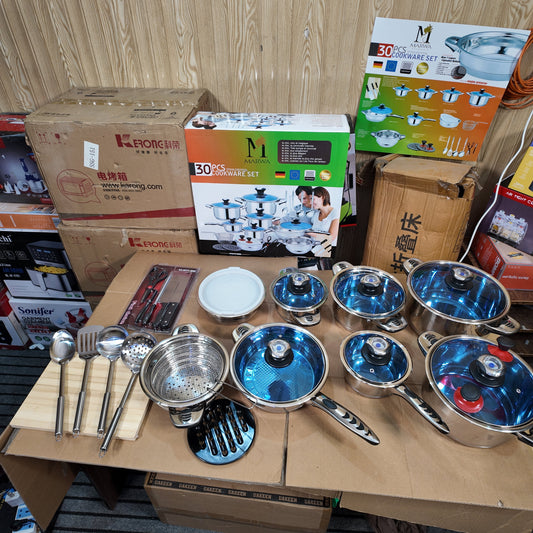 German Lot 30pcs Cookware Set