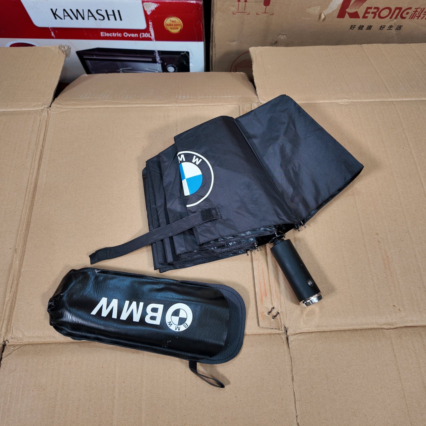 Lot Imported UV Protective BMW Windproof Folding Umbrella