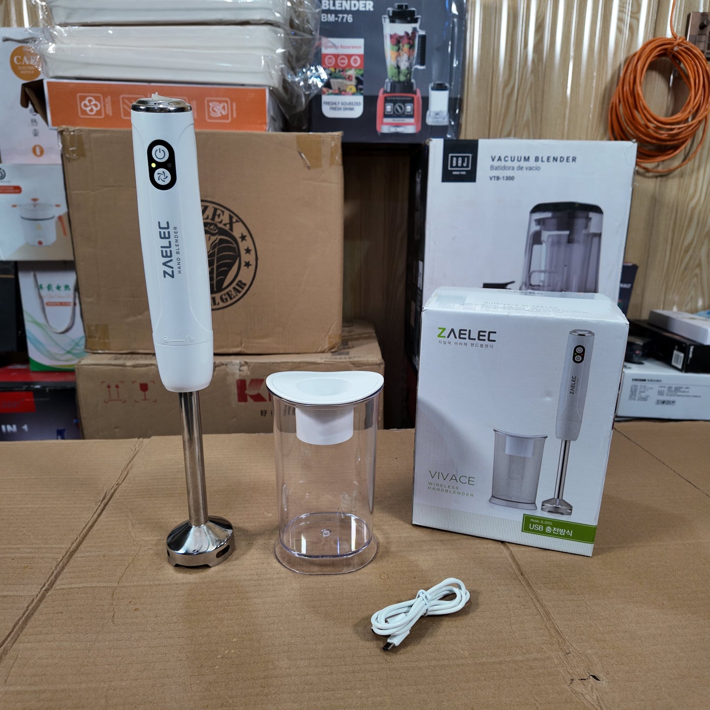 Lot Imported Zaelec Rechargeable Hand Blender