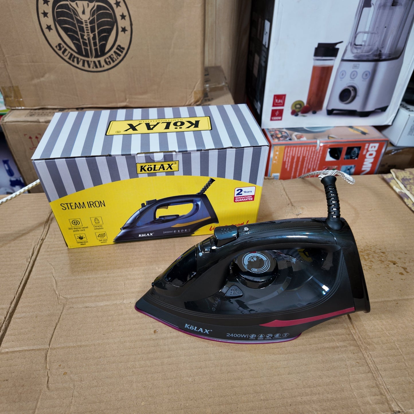 German Lot Imported Kolax Steam Iron