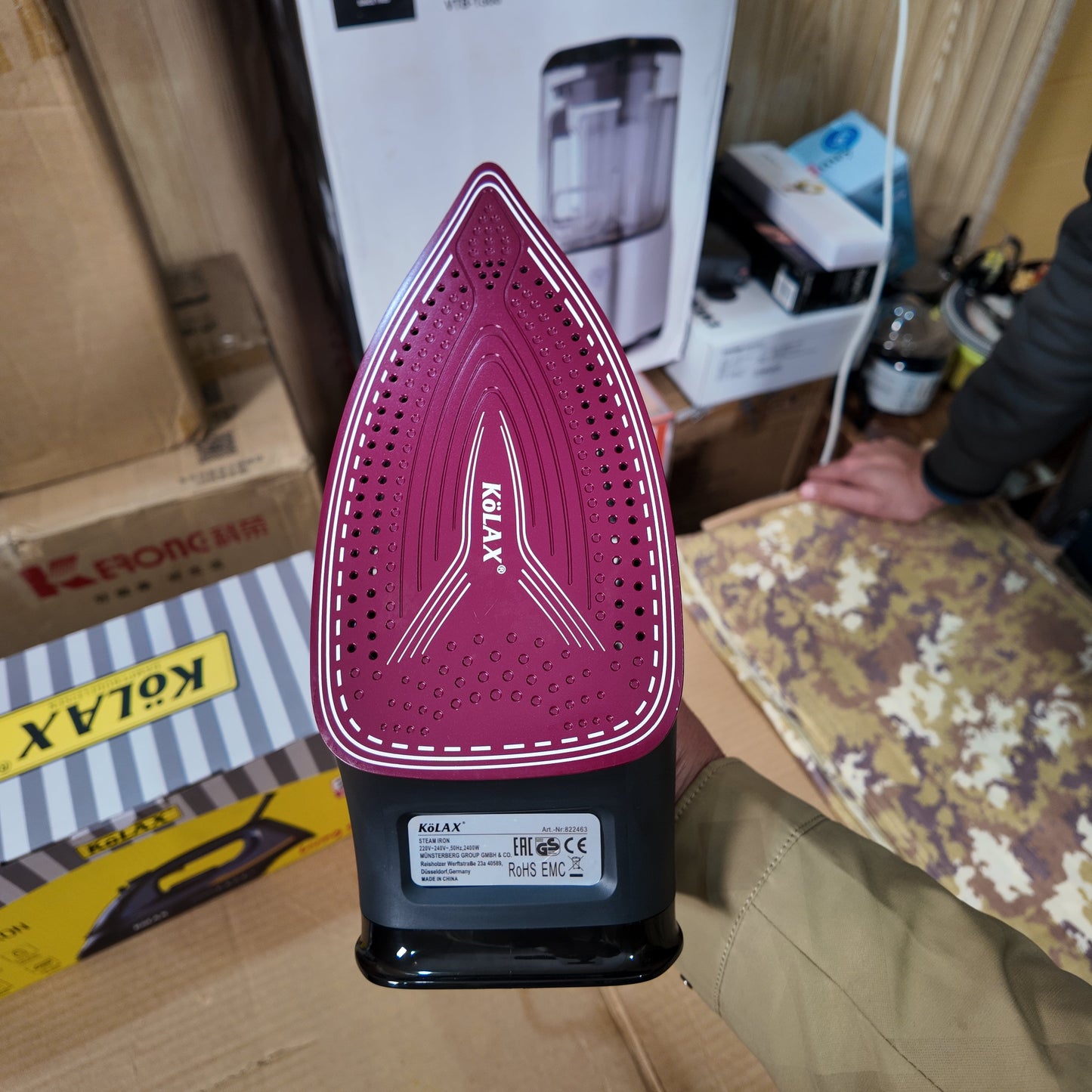 German Lot Imported Kolax Steam Iron