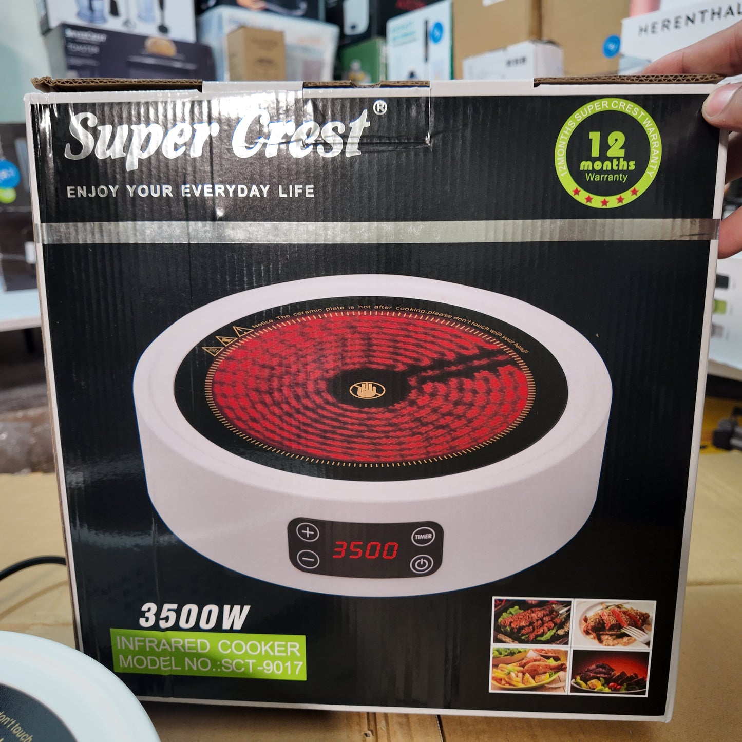 Lot Imported Super Crest Infrared Cooker