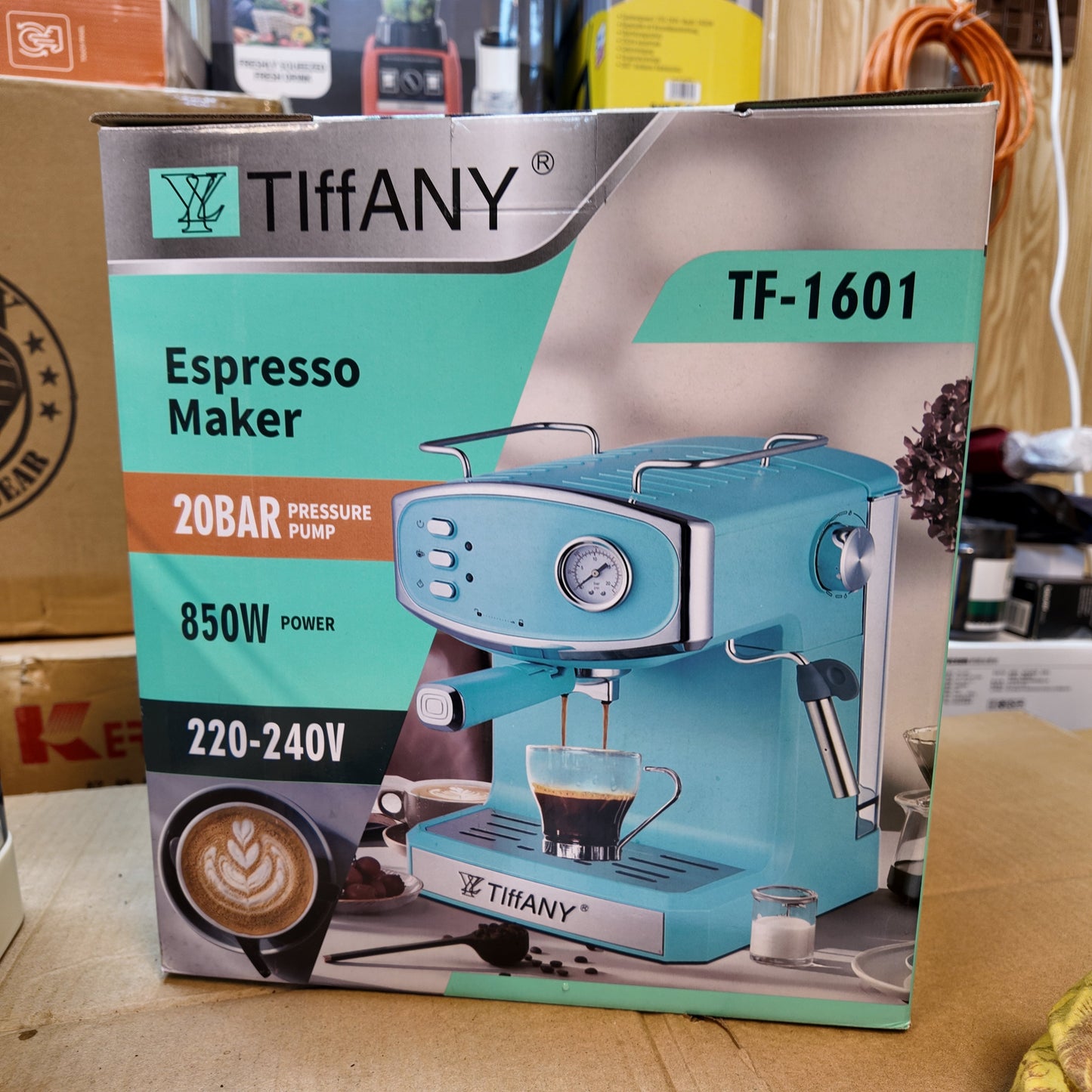 Lot Imported Tiffany Analog Espresso Maker