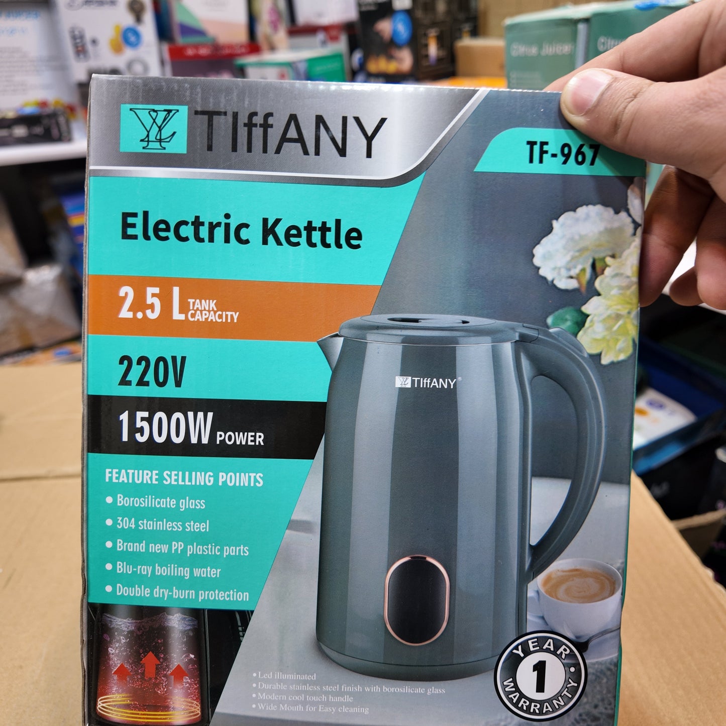 Amazon Lot Imported Tiffany 2.5L ELectric Kettle