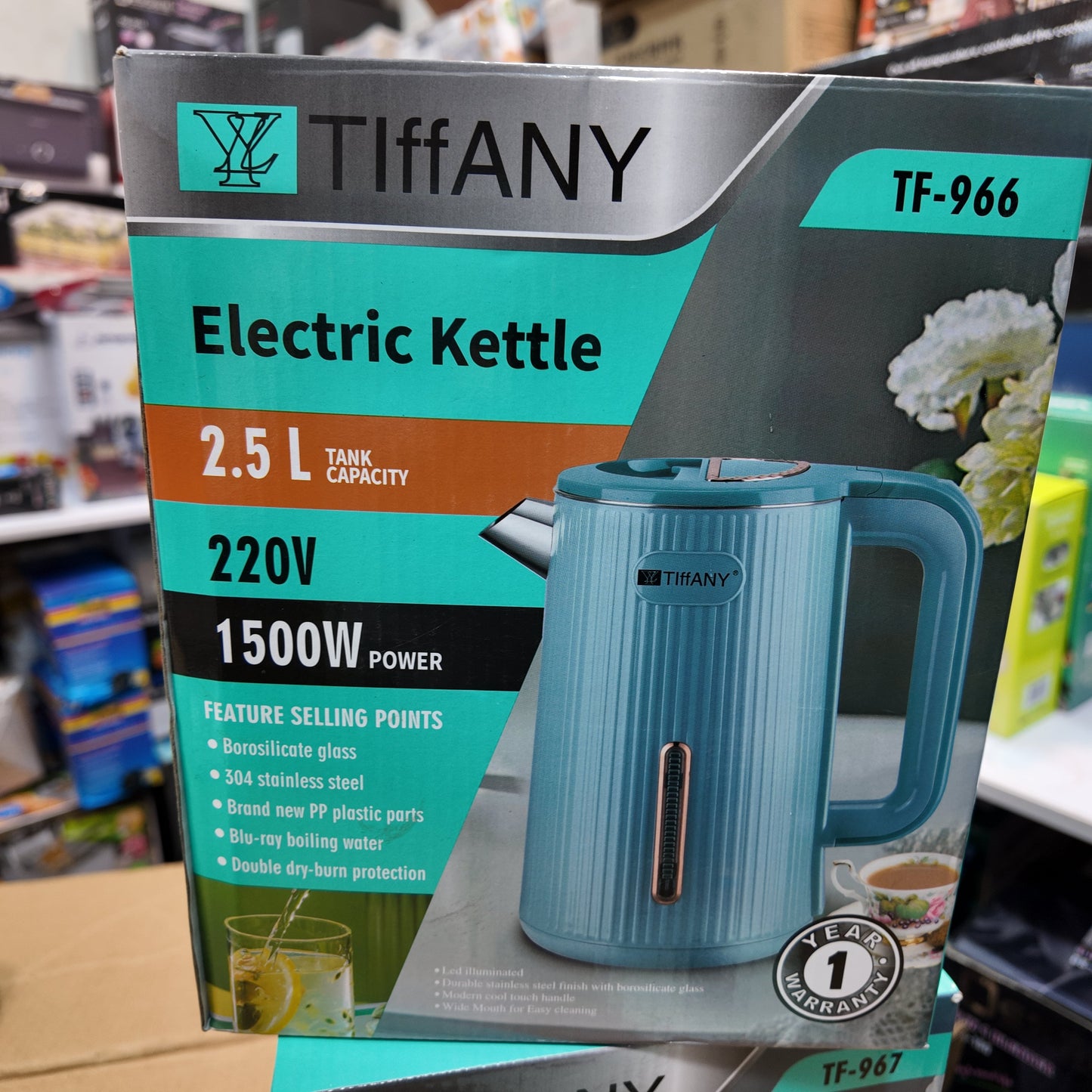 Amazon Lot Imported Tiffany 2.5L ELectric Kettle