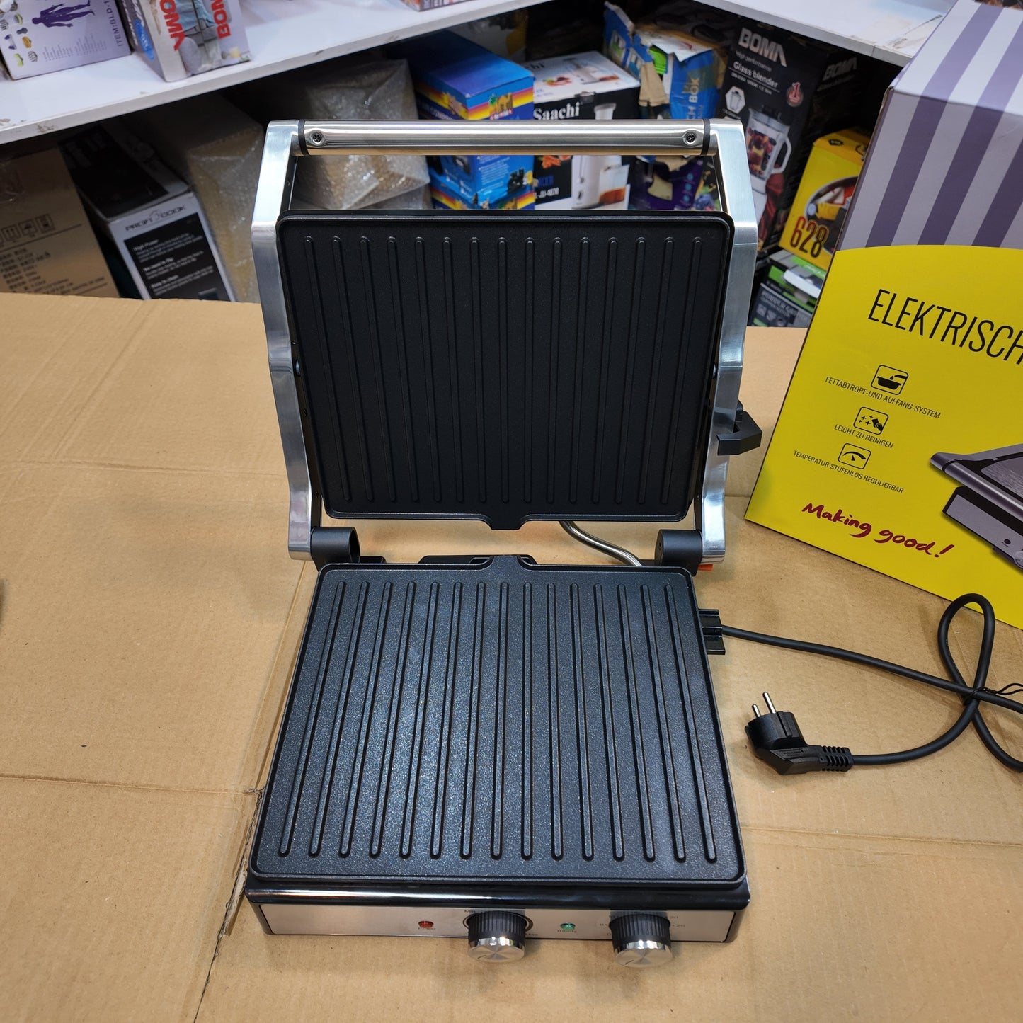 German Lot Imported Kolax Electric BBQ Contact Grill