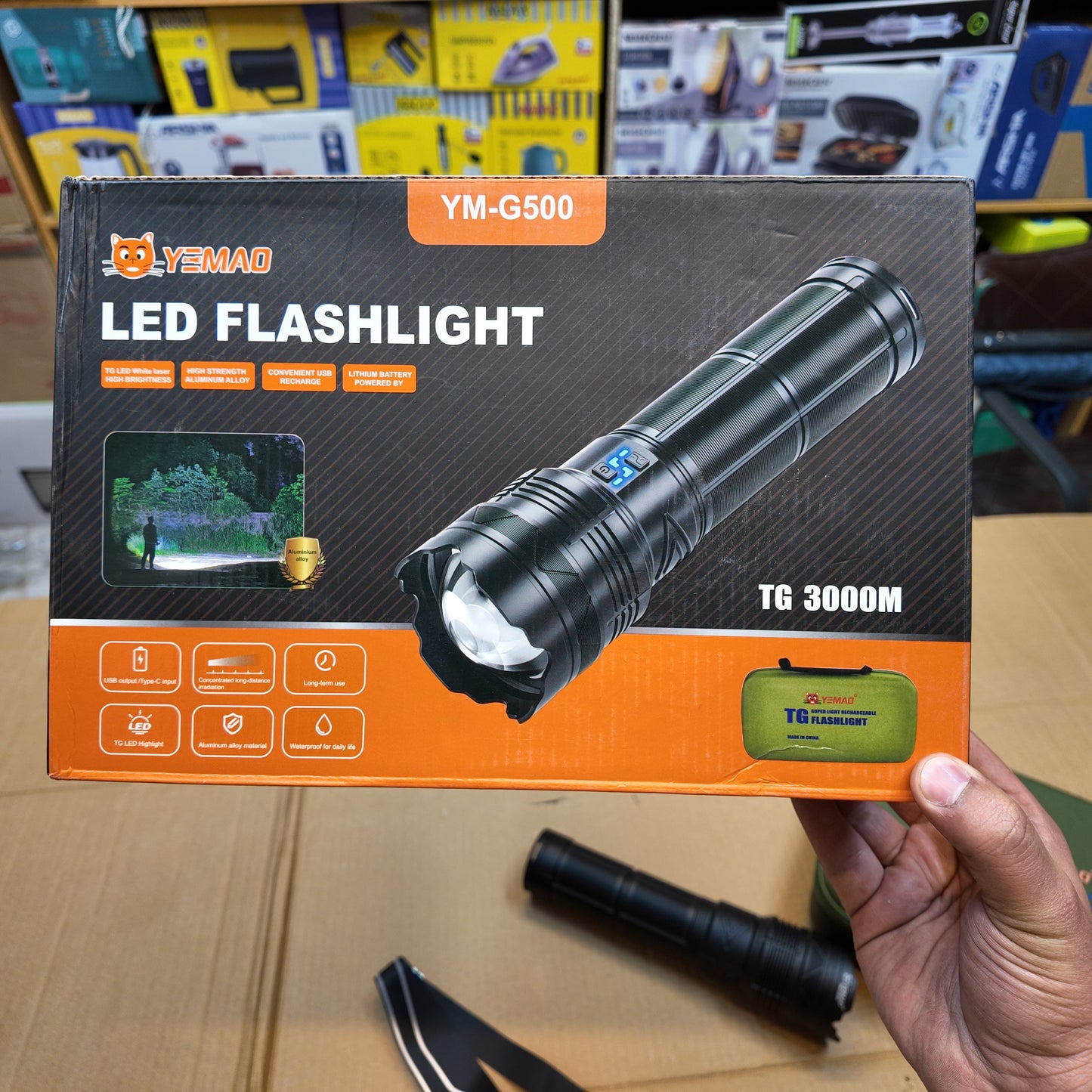 Lot Imported Yemao 2km LED Flashlight YM-G500