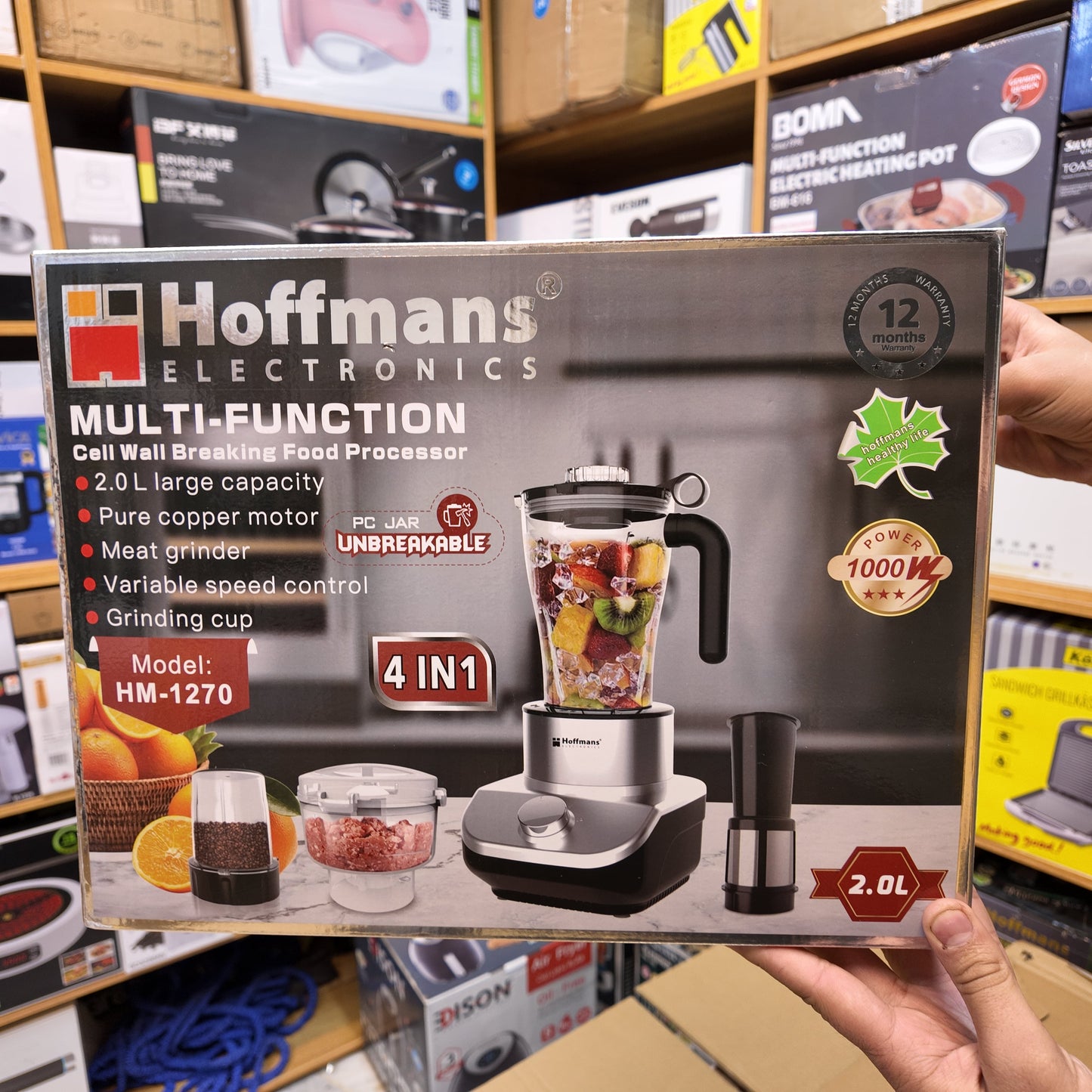 German Lot Imported Hoffmans 4-in-1 2L Blender