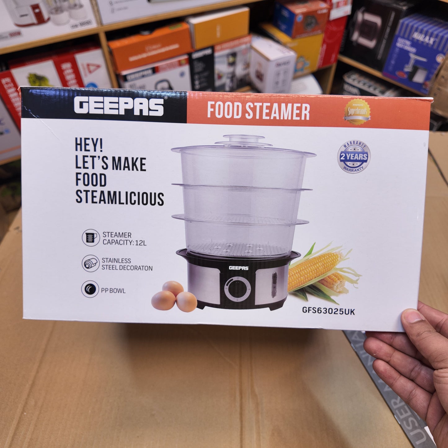 Geepas 12L Food Steamer GFS63025UK