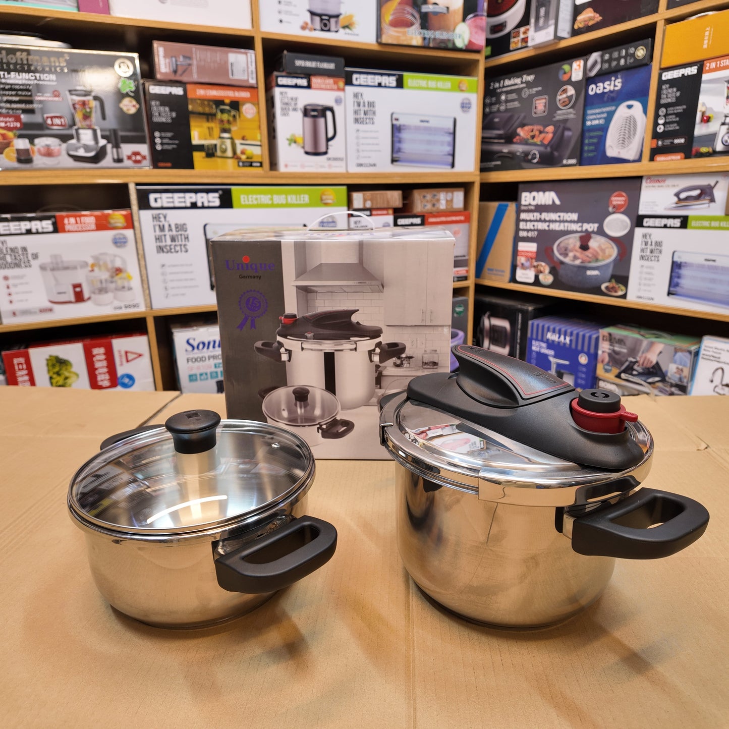 German Lot Imported Unique 6 & 4L Pressure Cooker