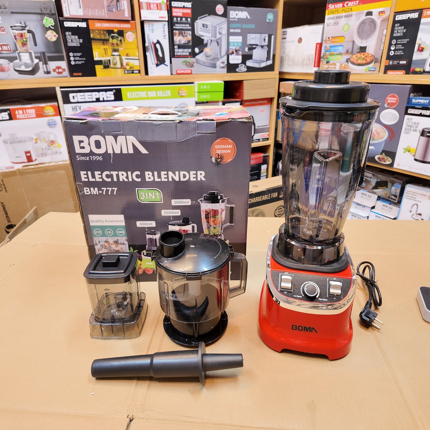 German Lot Imported Boma 3-in-1 3L Blender BM-778