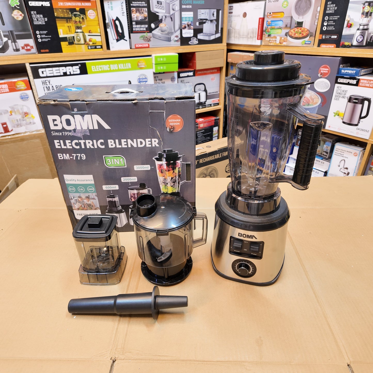 German Lot Imported Boma 3-in-1 3L Blender BM-778