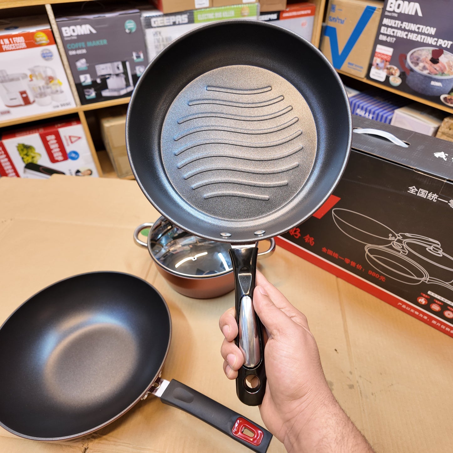 Lot Imported 3 Piece High Quality Non-Stick Cookware Set