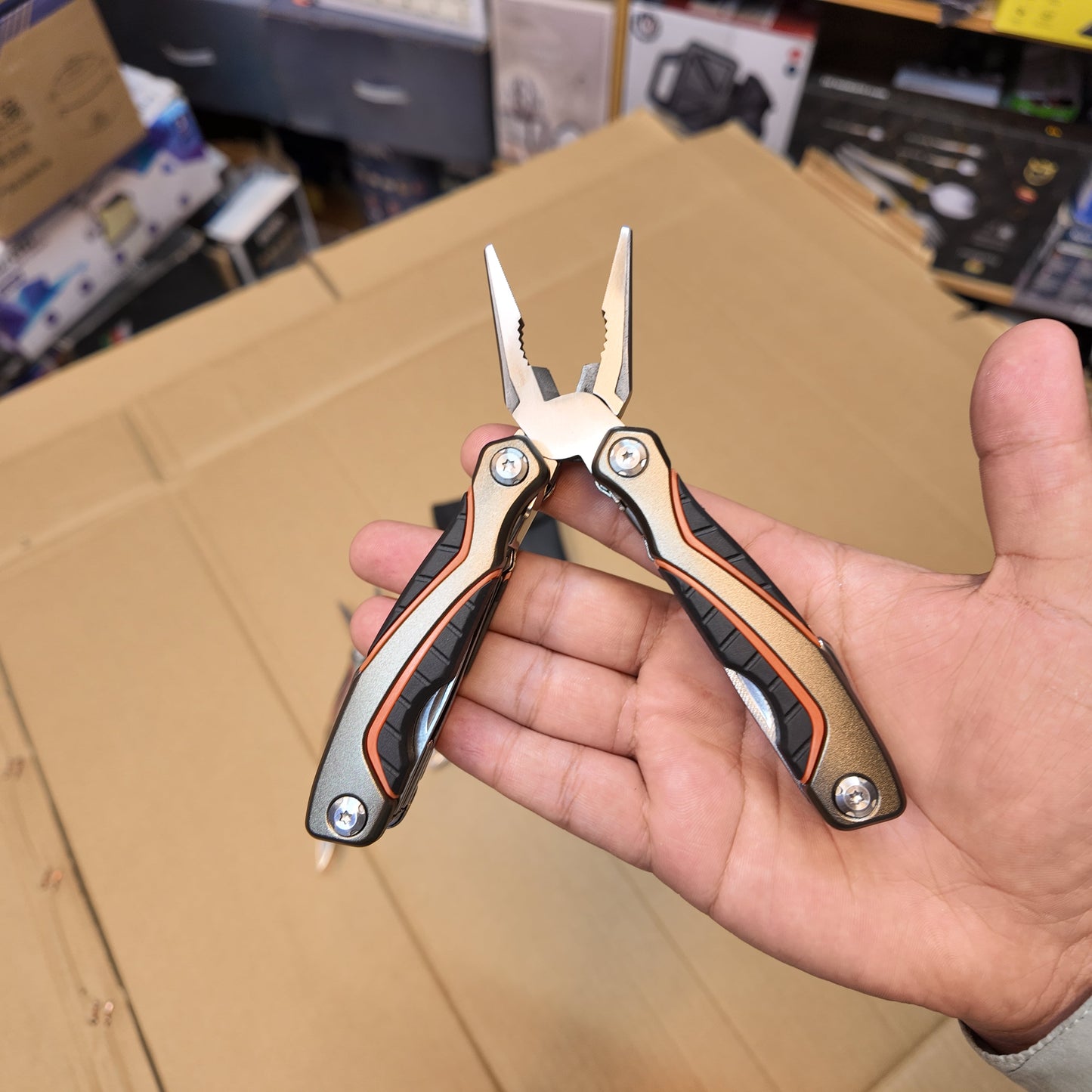 Lot Imported 9-in-1 Folding Multifunctional plier Tools Kit