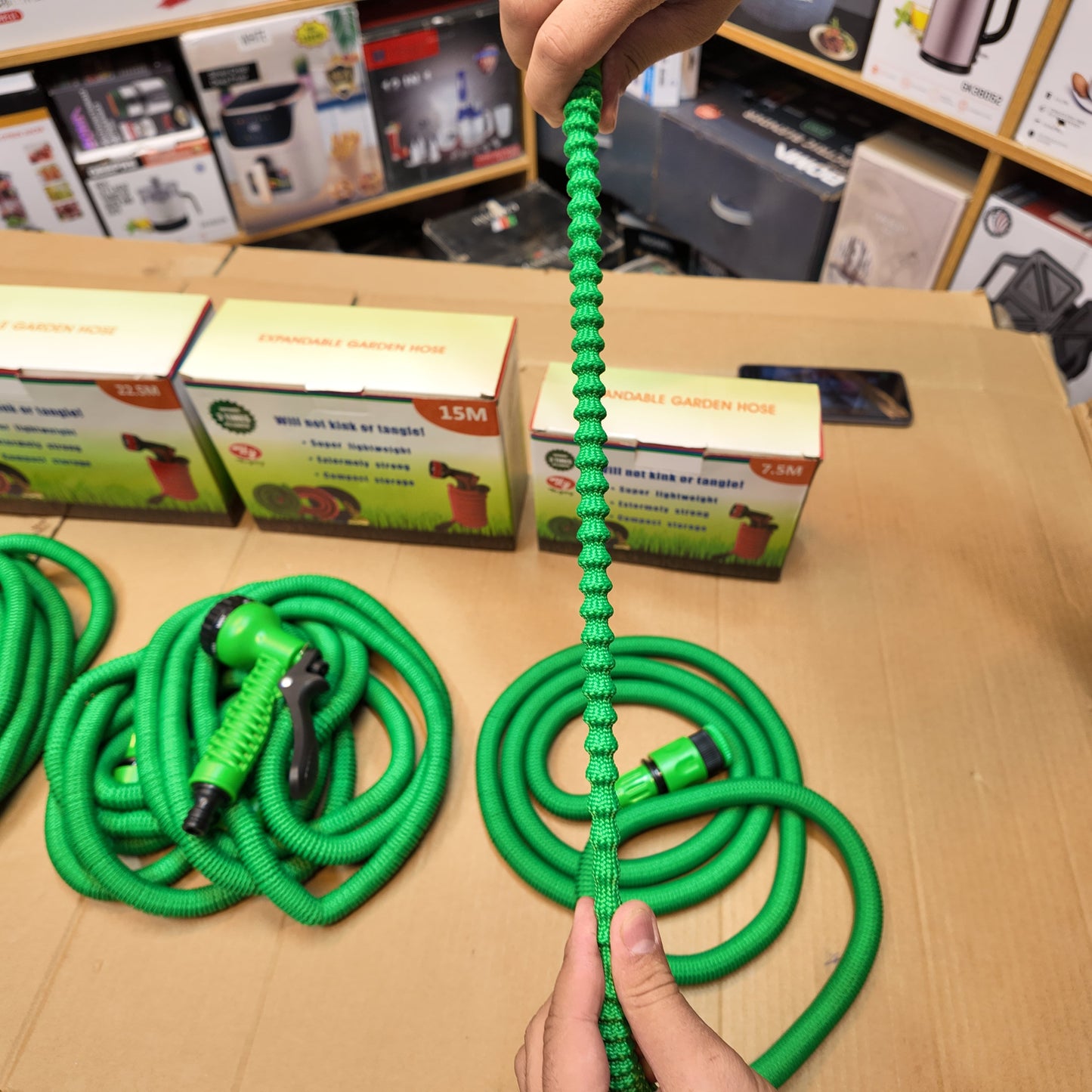 Lot Imported Expandable Garden Hose