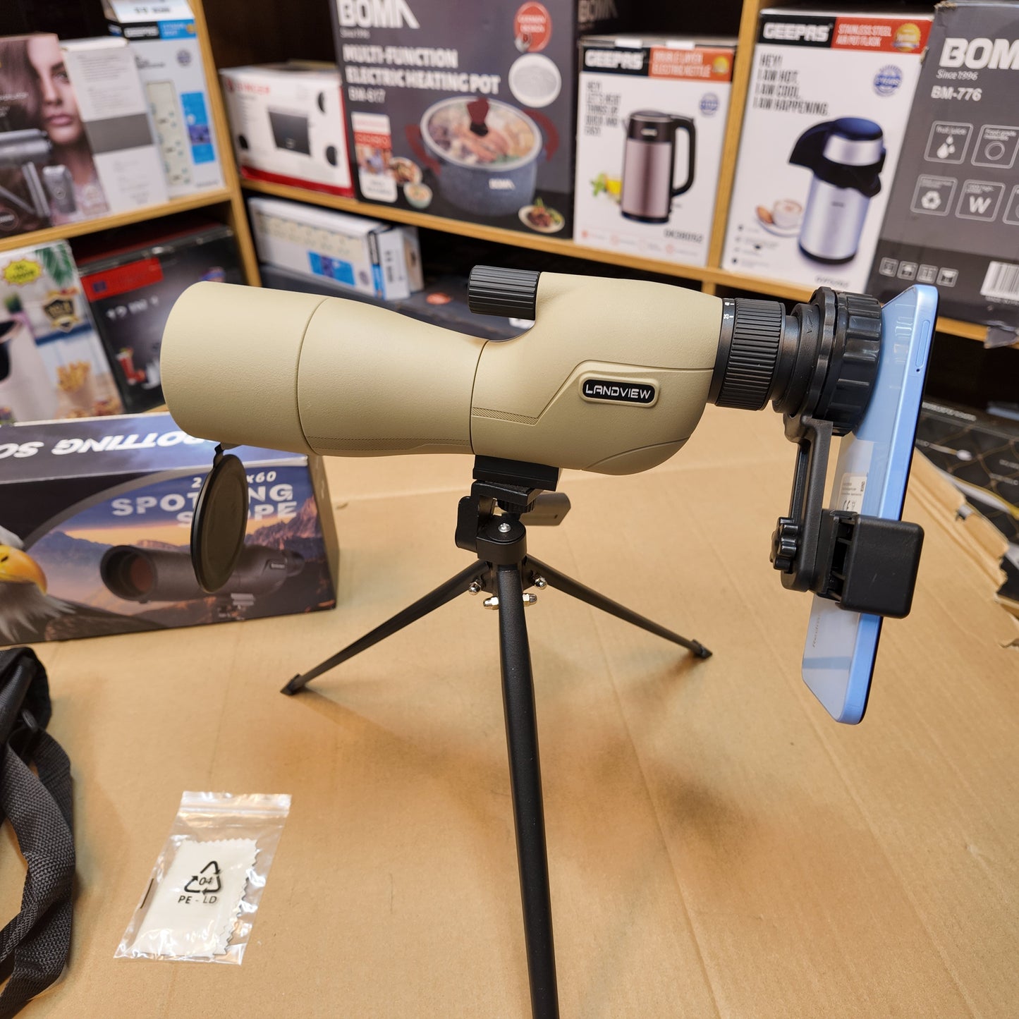 Lot Imported 75x60 spotting Scope with Mobile Clip