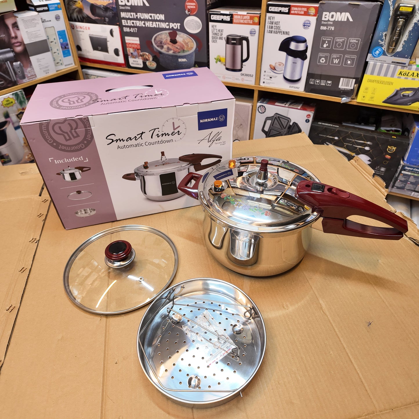 Turkish Lot Imported Korkman 7, 9 & 11L Pressure Cooker