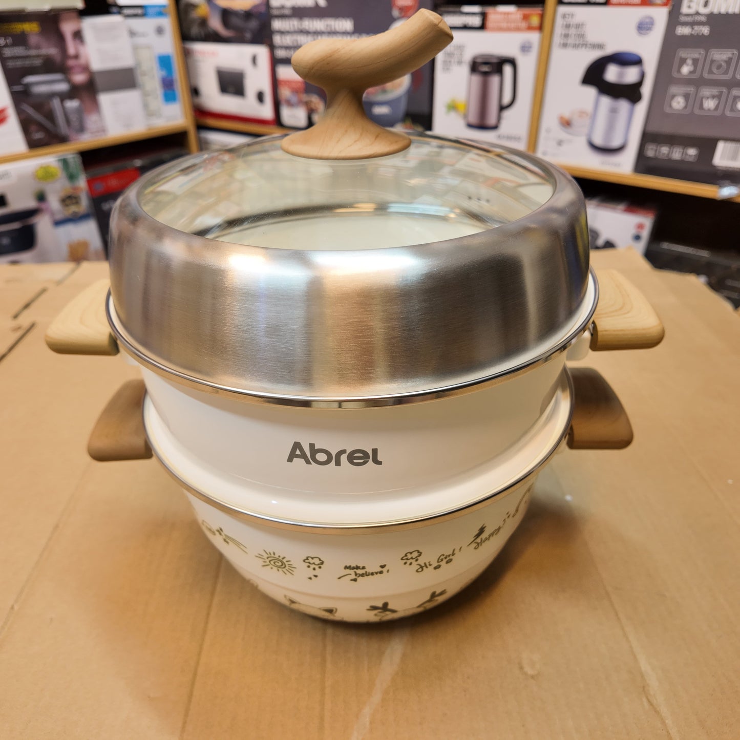 Lot Imported Abrel Dual Portion 26cm Steamer