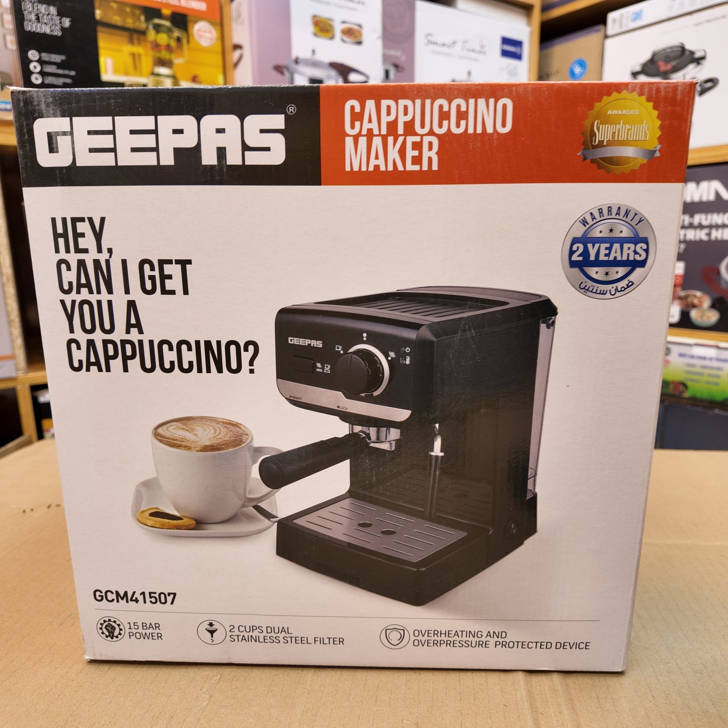 Geepas Espresso Coffee Maker GCM41507