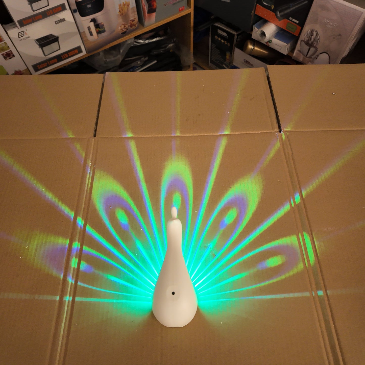 Lot Imported Peacock Projection Lamp