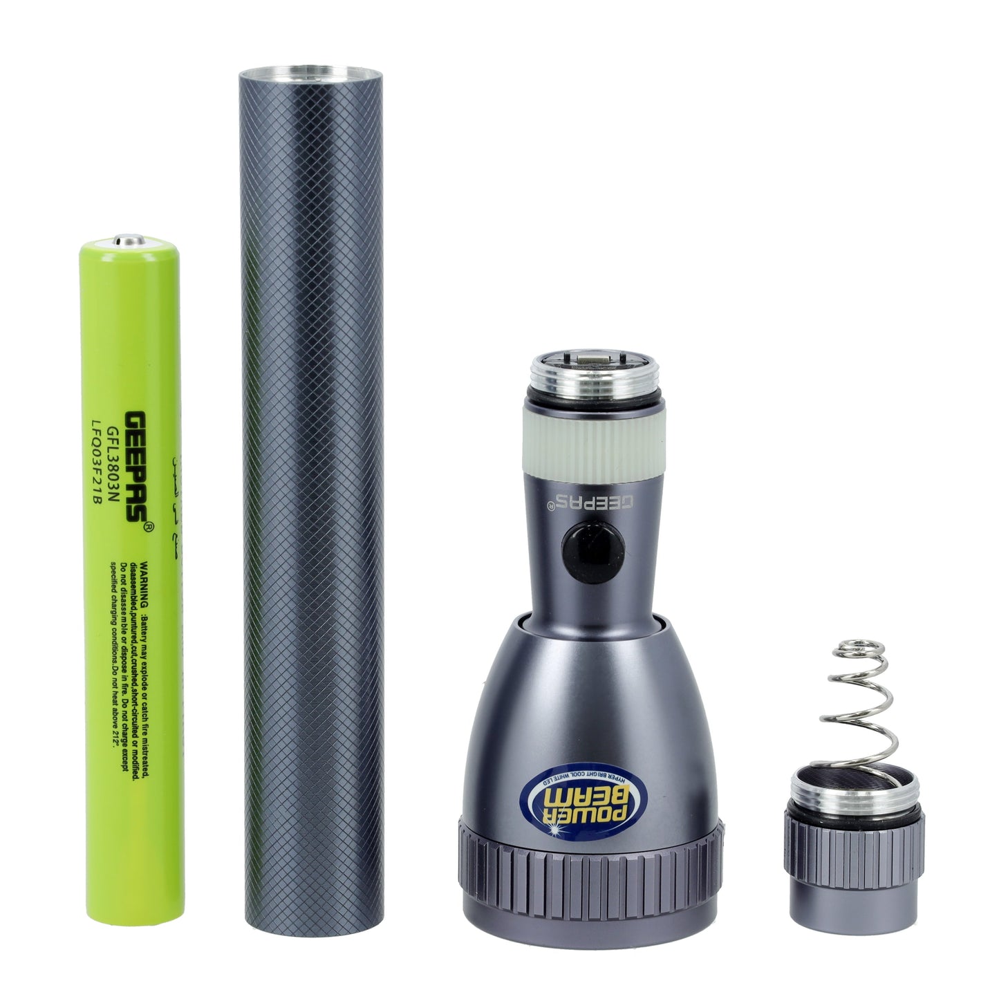 Geepas Rechargeable LED Flashlight GFL3803N