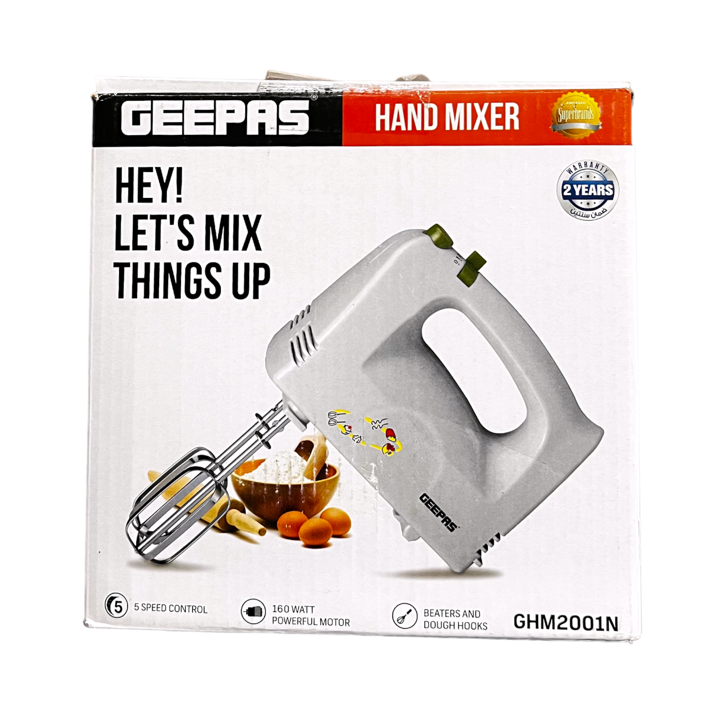 Geepas Hand Mixer GHM2001N